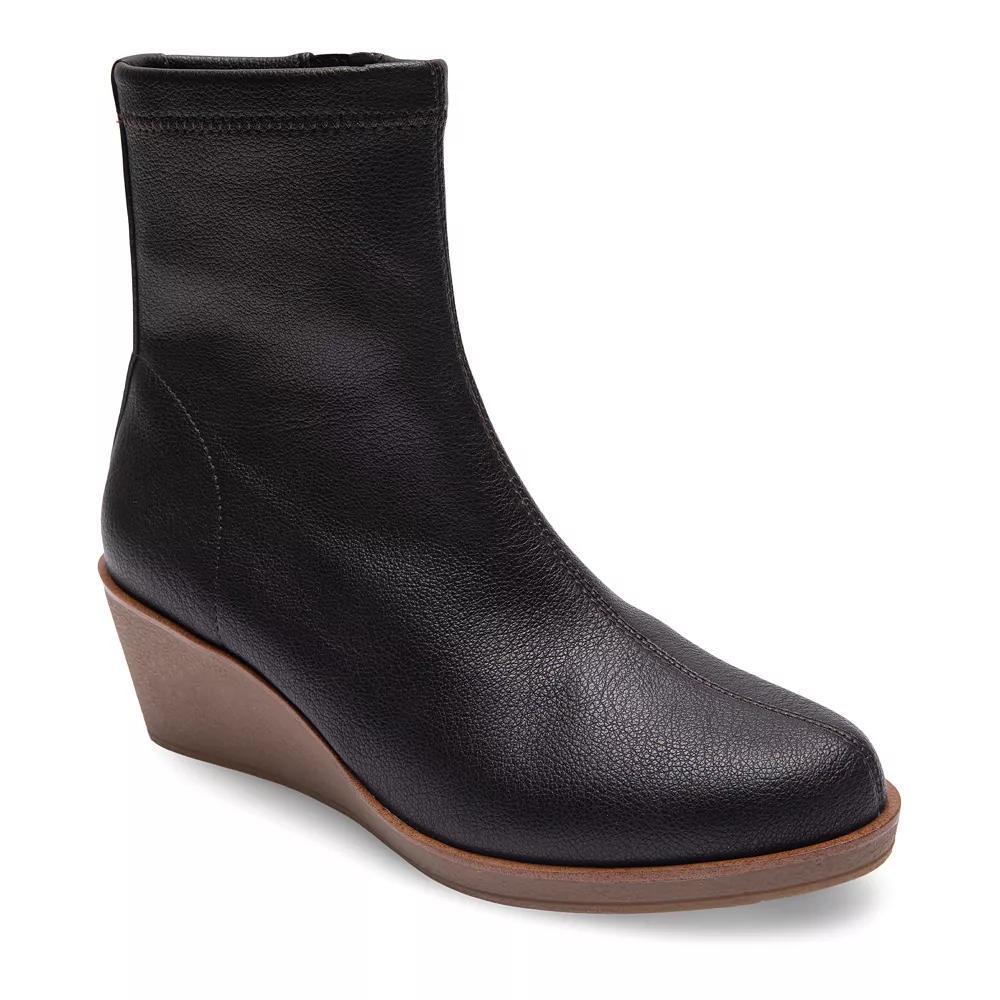 Aerosoles Binnie Women's Wedge Ankle Boots, Size: 9, Java Stretch Pebbled Product Image