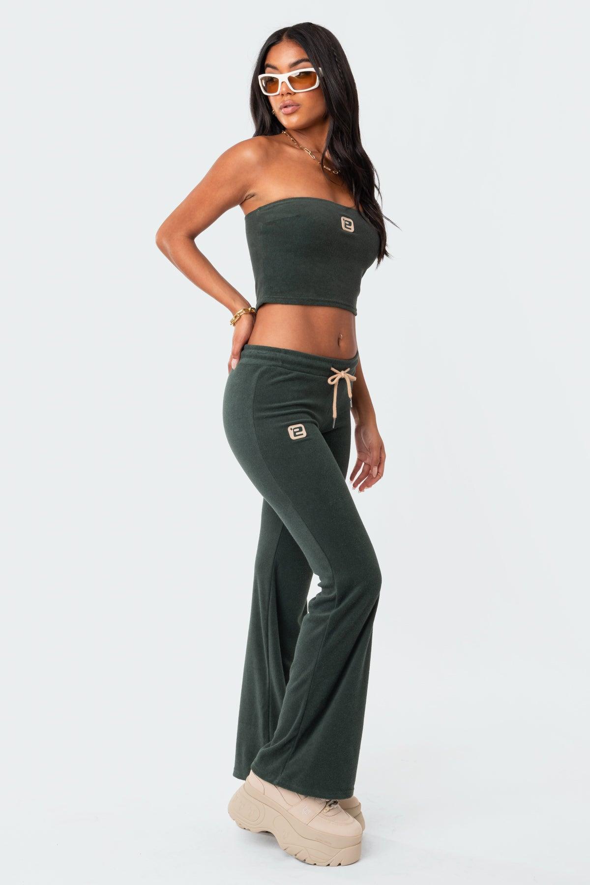Terry Low-Rise Pants Product Image