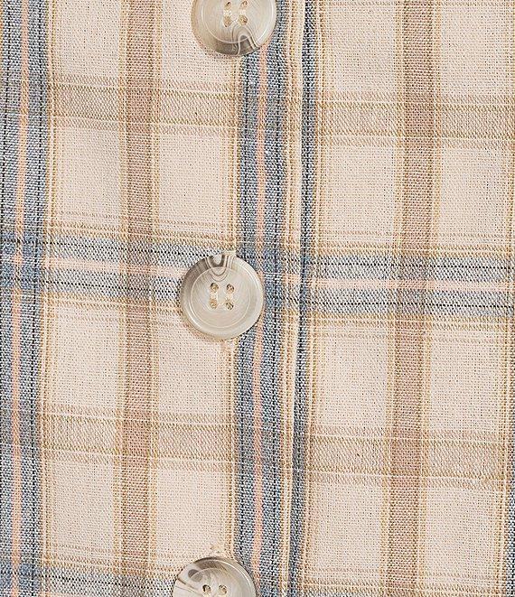 Sadie & Sage Plaid Button Front Vest Product Image