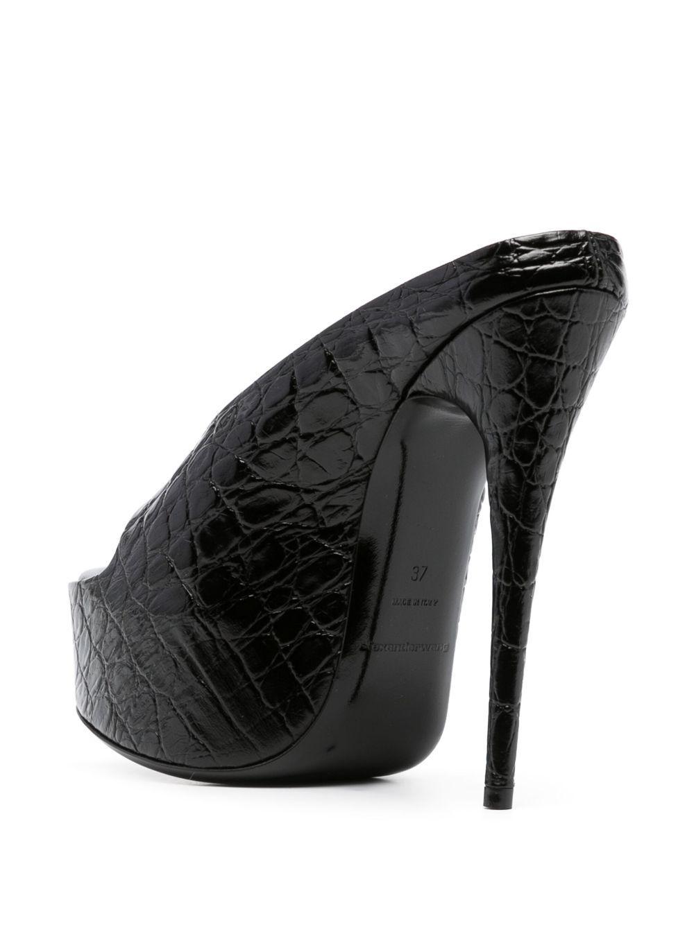 150mm crocodile-effect sandals Product Image