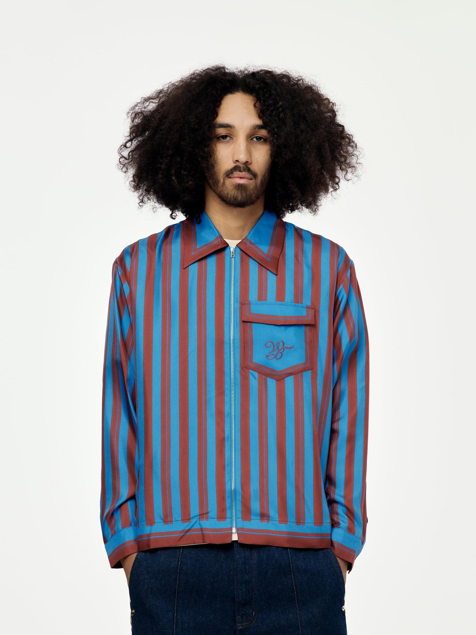 Breeze Zip Shirt (Red/Blue) Product Image