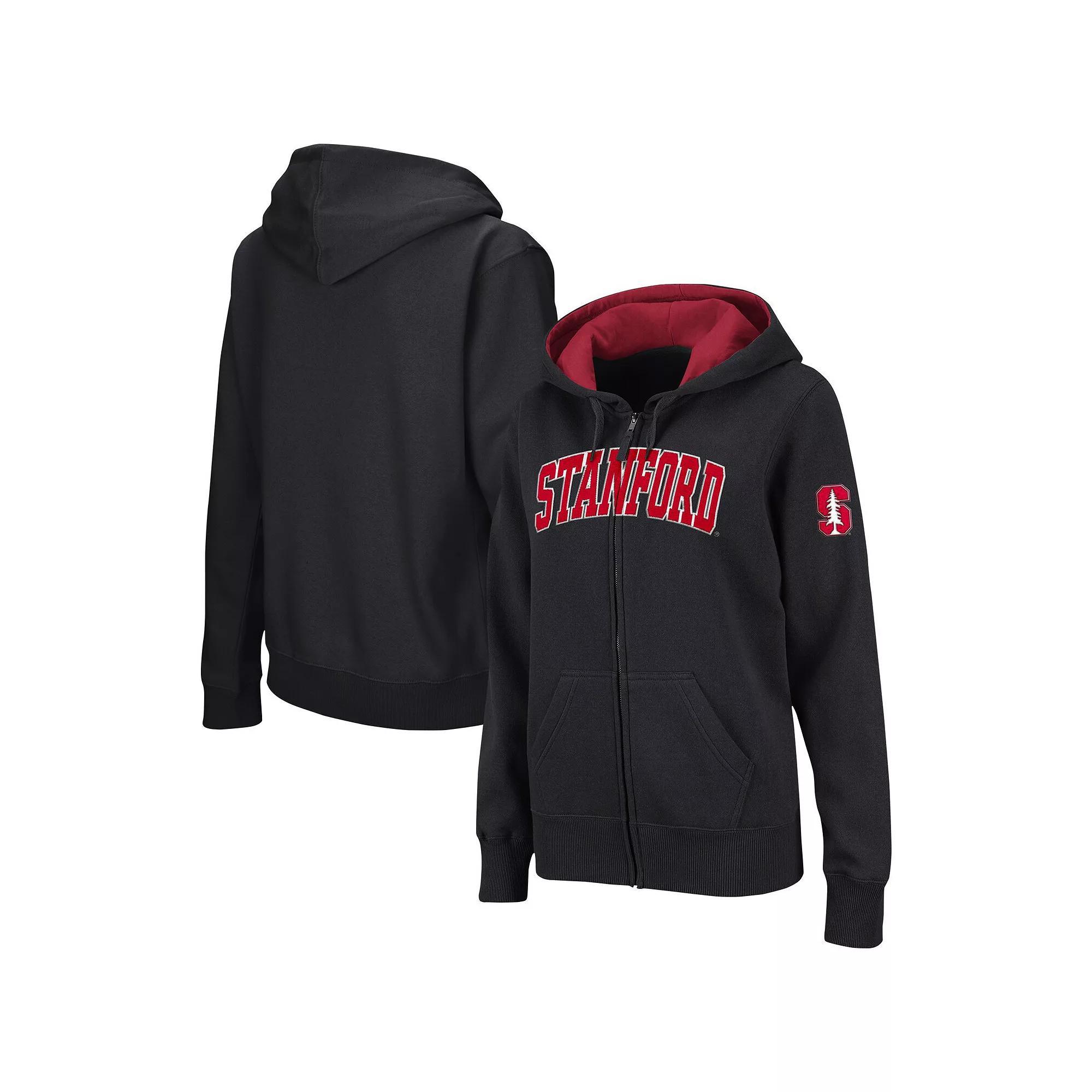 Womens Colosseum Stanford Cardinal Arched Name Full-Zip Hoodie Product Image