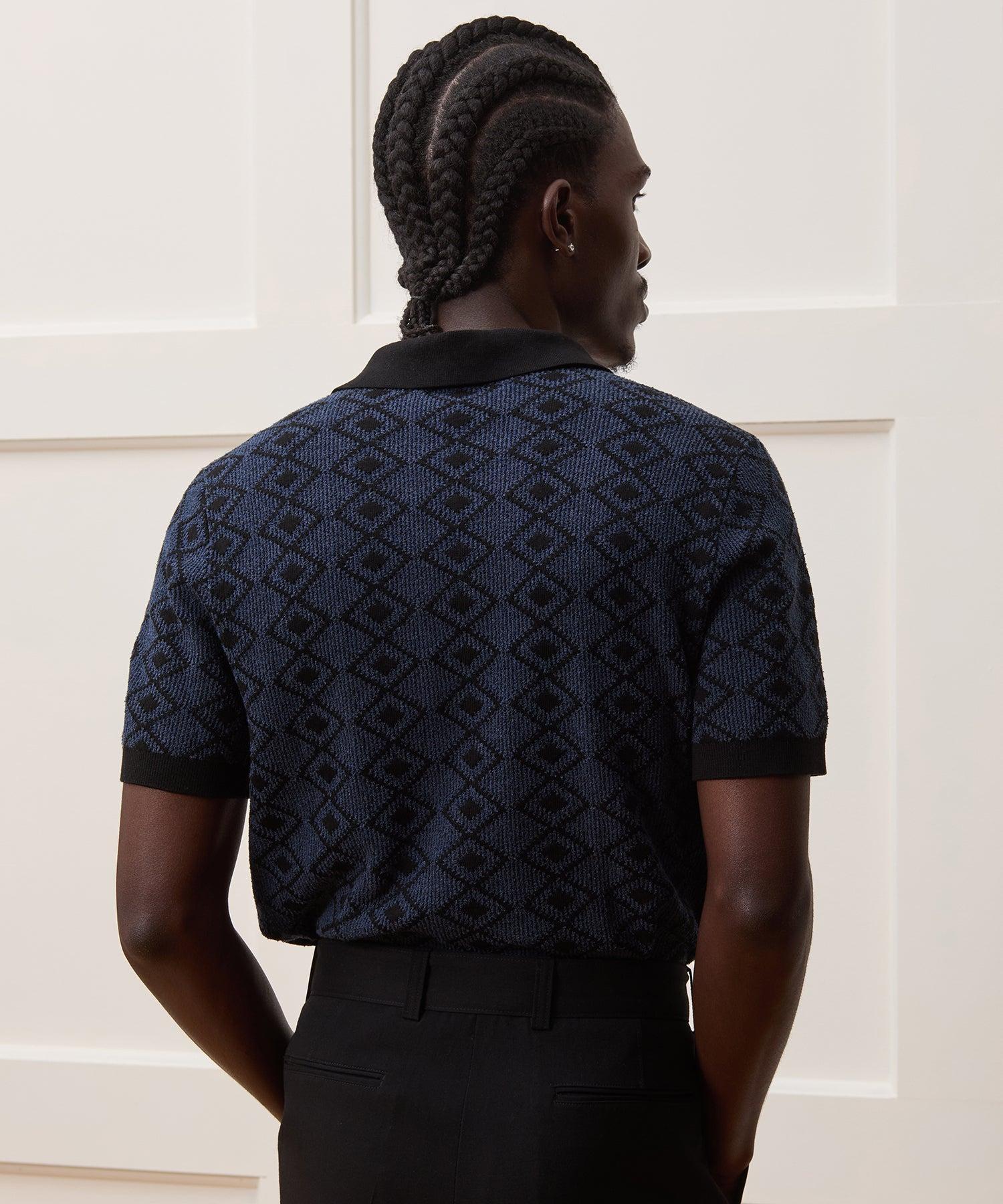 Boucle Diamond Montauk Sweater Polo Product Image