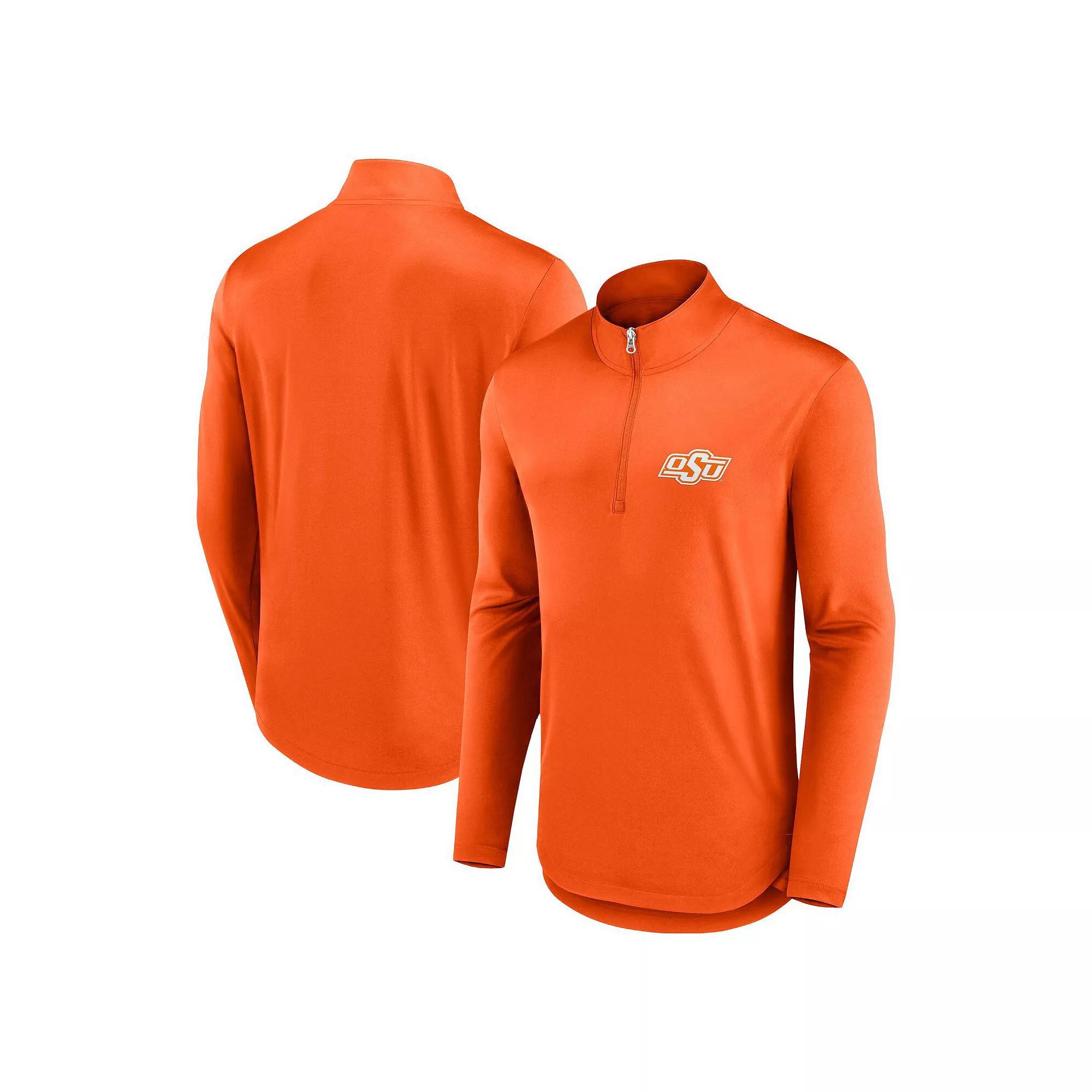 Men's Fanatics Branded Tennessee Orange Tennessee Volunteers Quarterback Mock Neck Quarter-Zip Top, Size: Large Product Image