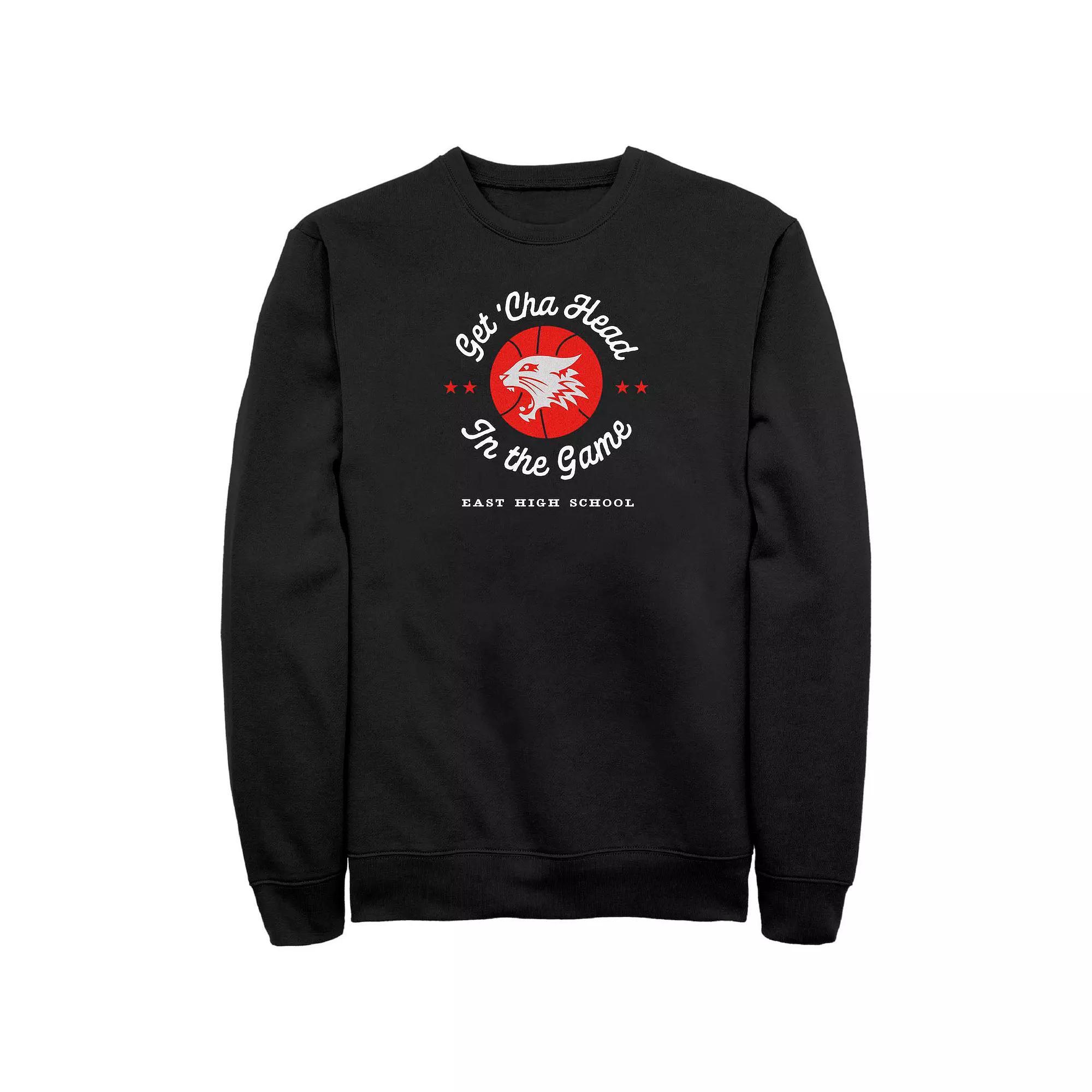 Disney's High School Musical Get 'Cha Head In The Game Big & Tall Fleece Sweatshirt, Men's, Size: 4XL Tall, Black Product Image