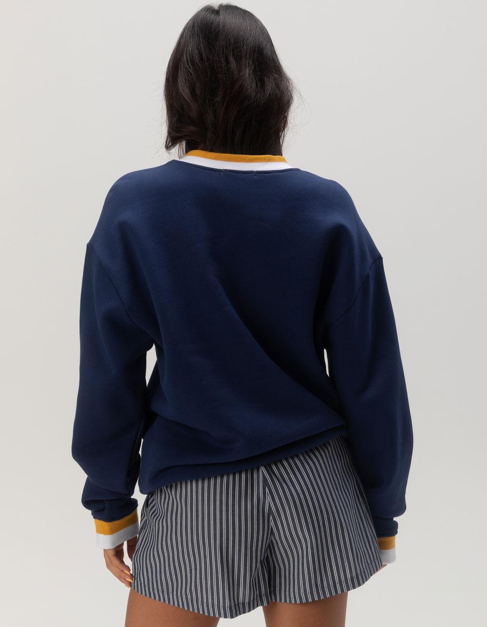 RSQ Womens Italia V-Neck Sweatshirt - NAVY Product Image