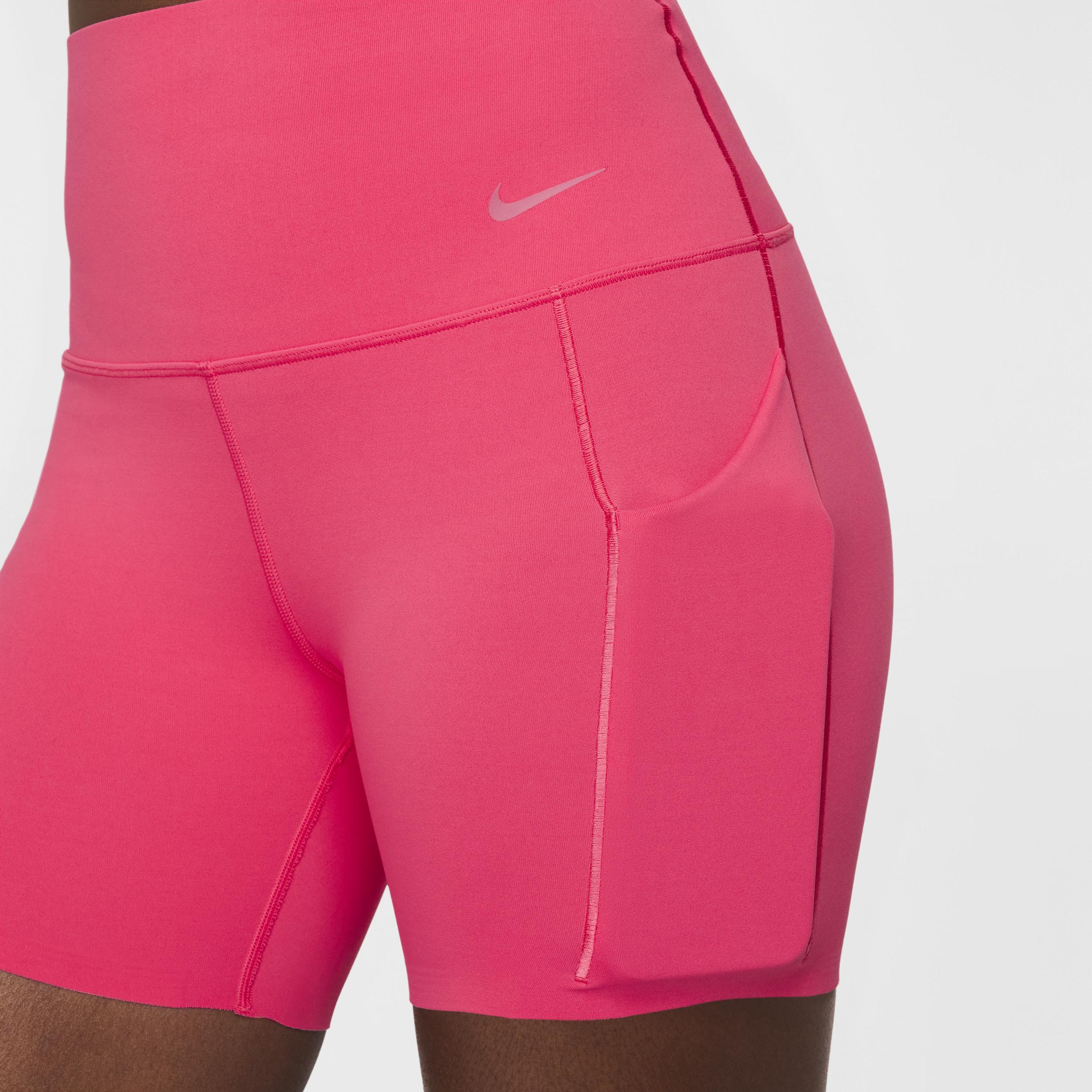 Nike Women's Universa Medium-Support High-Waisted 5" Biker Shorts with Pockets Product Image