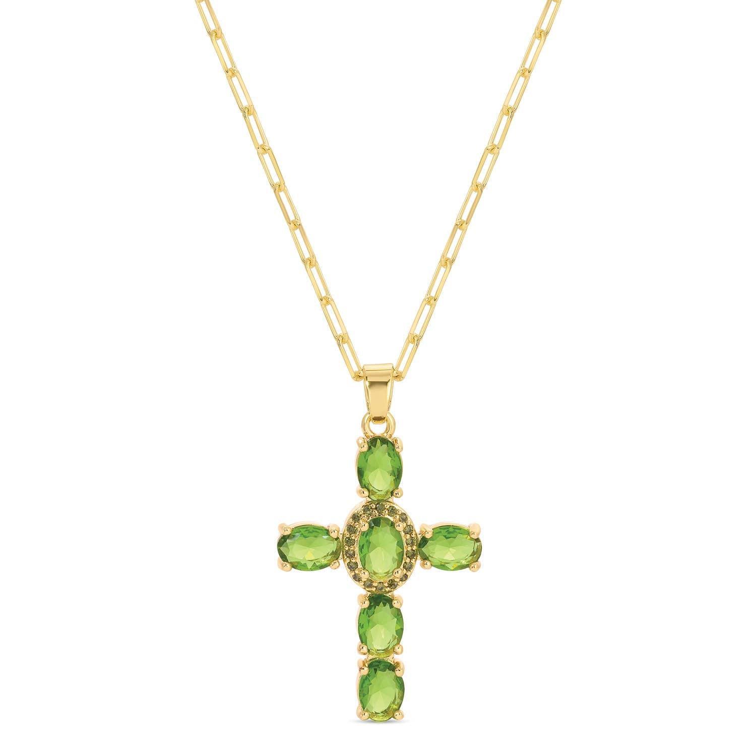 Eye-Catching Cross Pendant With Paperclip Chain Product Image