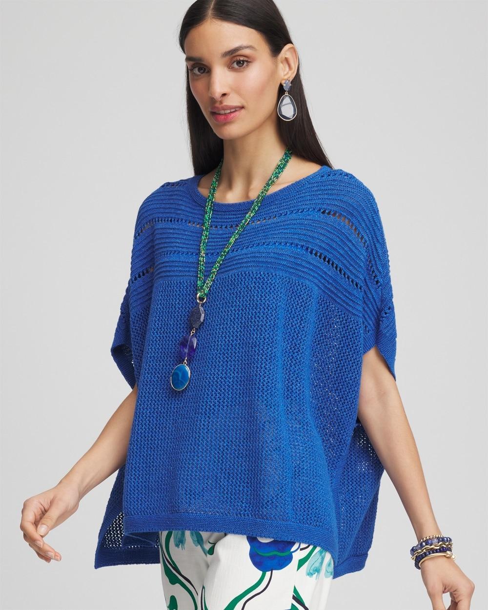 Scoop-Neck Poncho Product Image