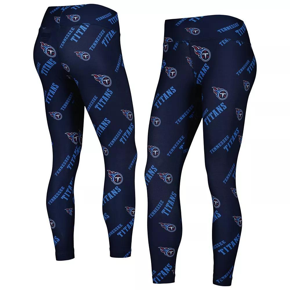 Women's Concepts Sport Navy Tennessee Titans Breakthrough Allover Print Leggings, Size: Small, Blue Product Image