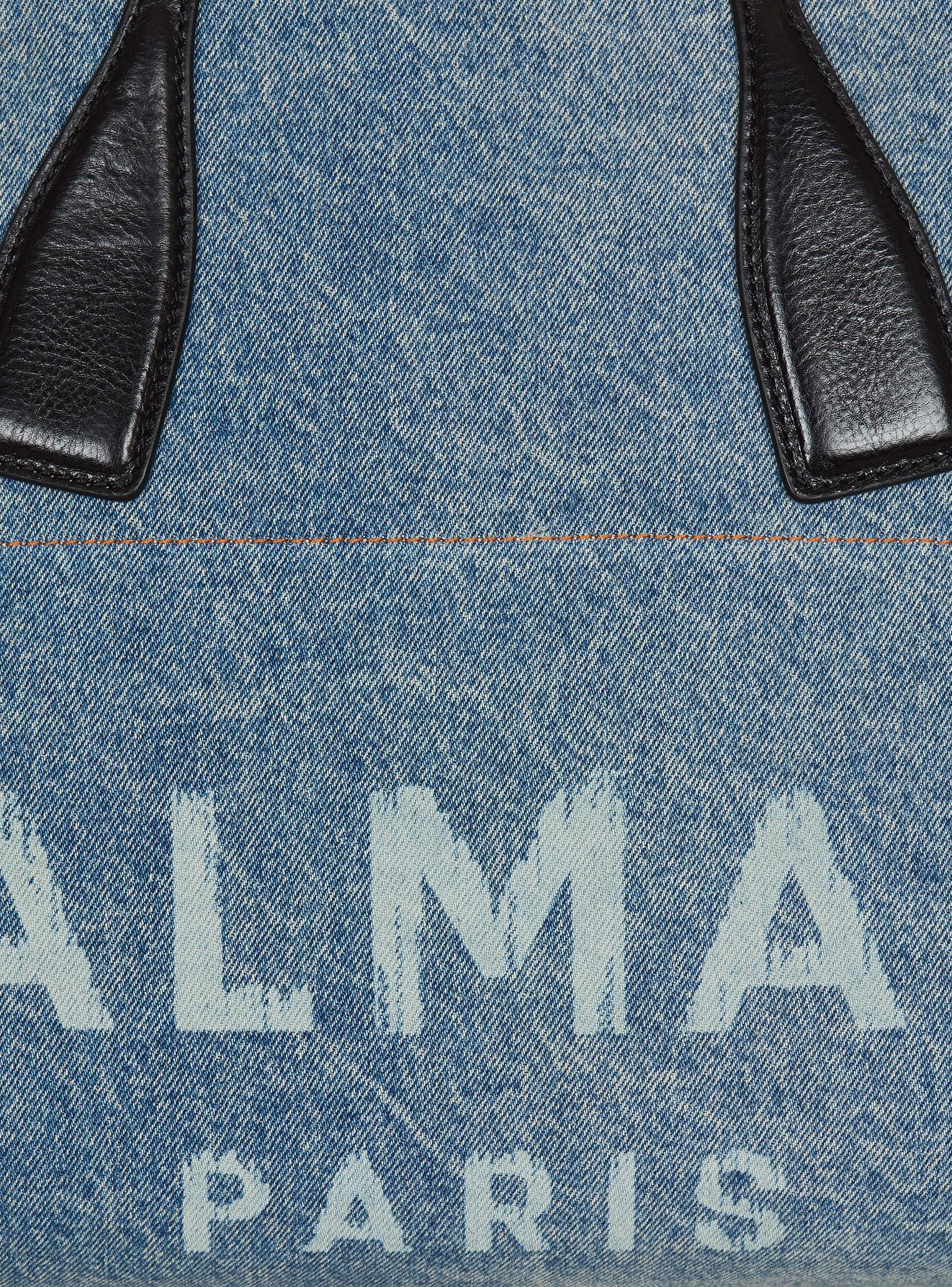 Track denim tote bag Product Image