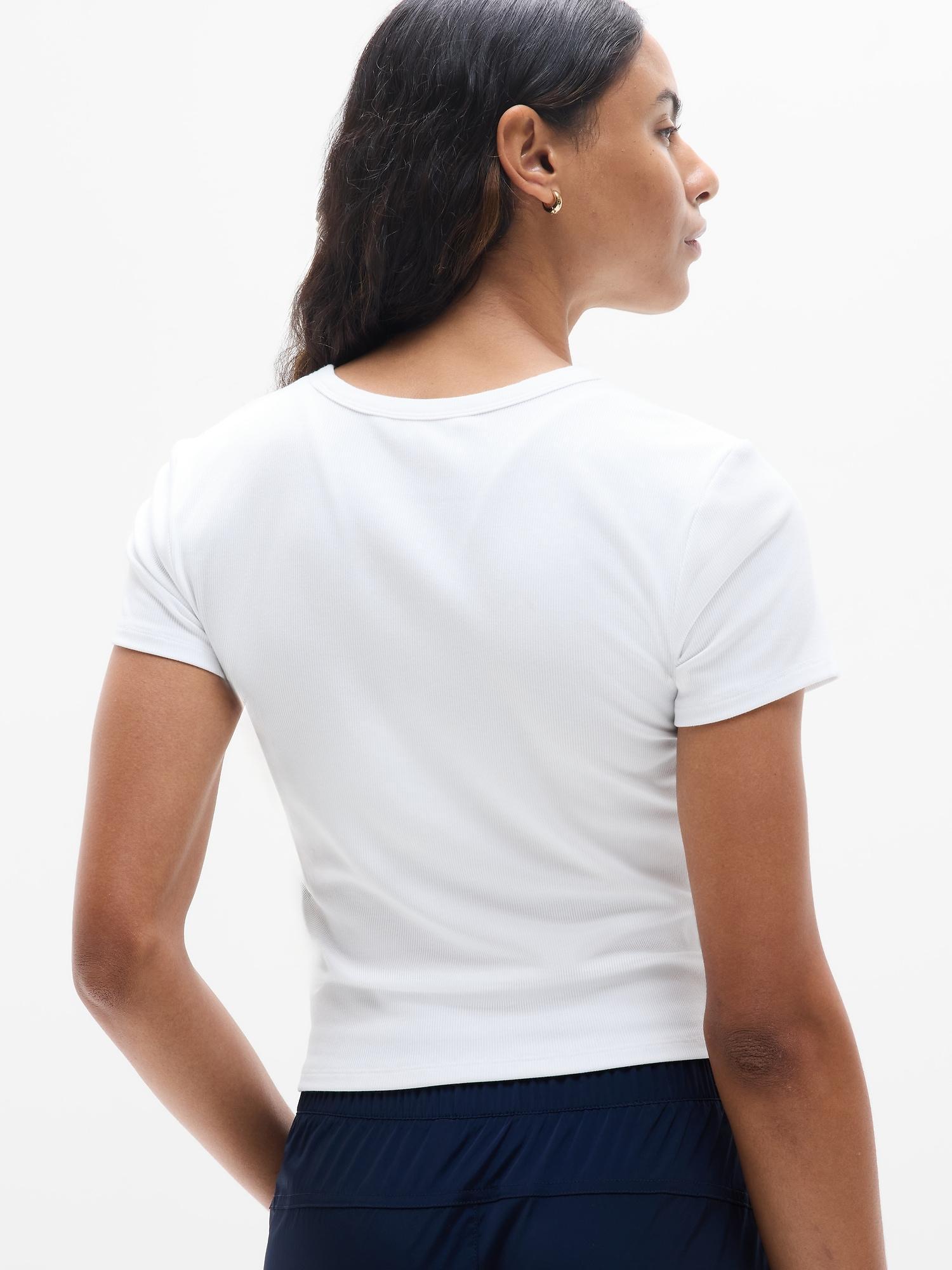 Signature Rib Crop Tee Product Image