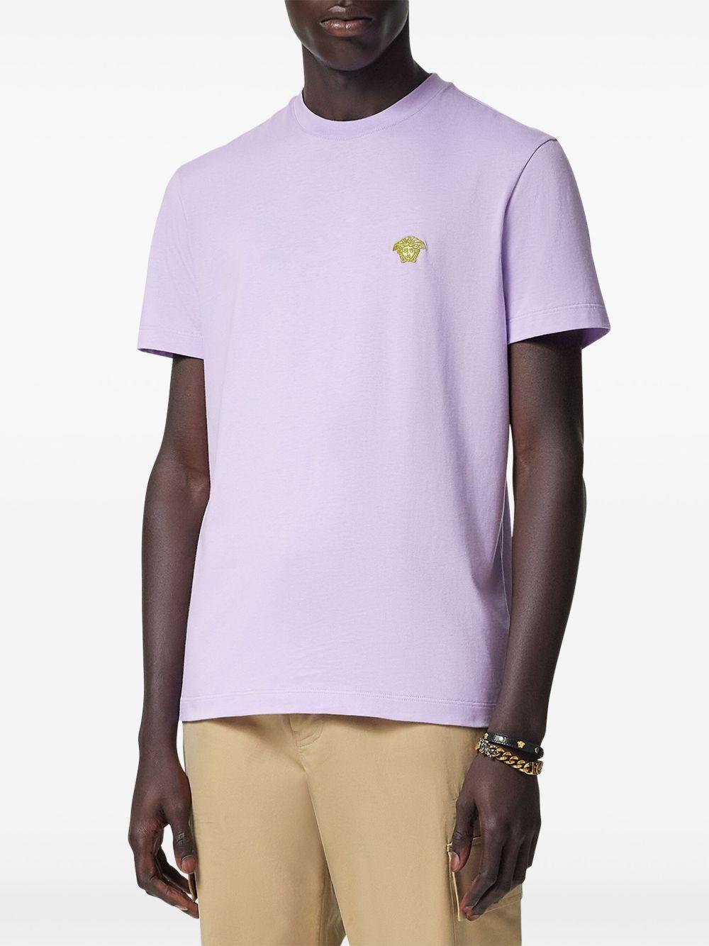 Medusa-embroidered T-shirt Product Image