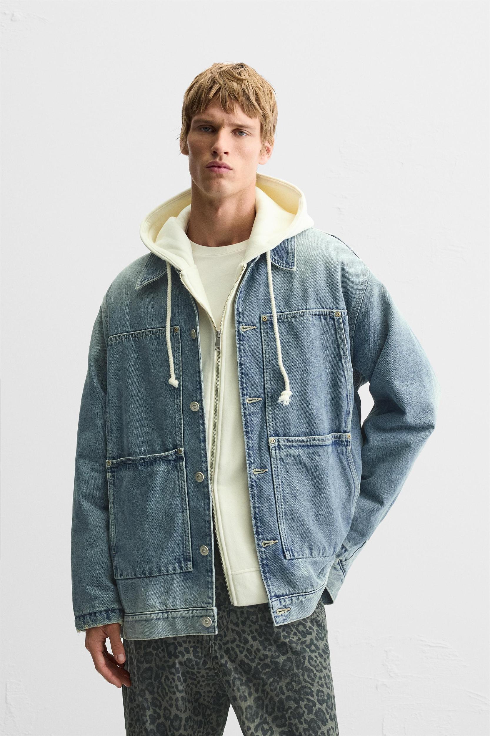 BOXY FIT DENIM JACKET Product Image