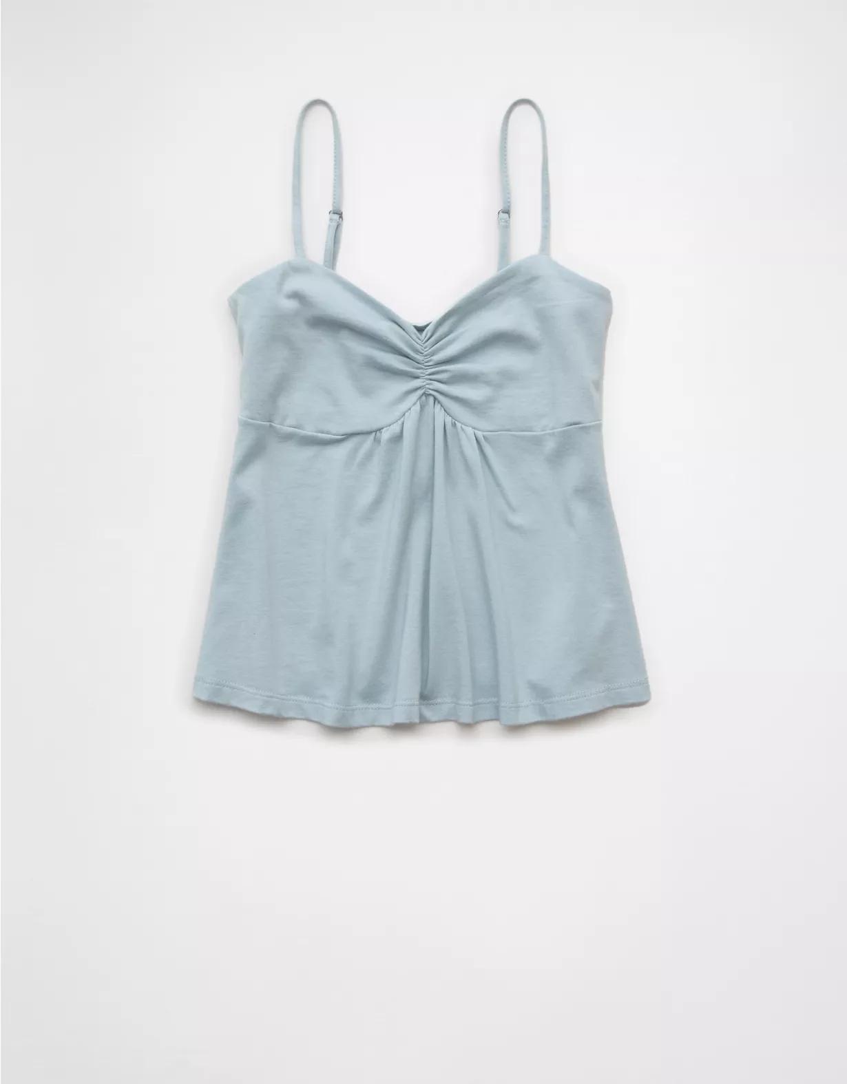 AE Cinched Sweetheart Babydoll Tank Top Product Image