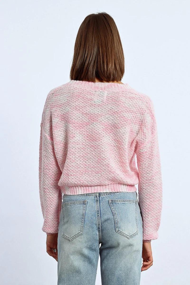 Cropped Knit Cardigan Product Image