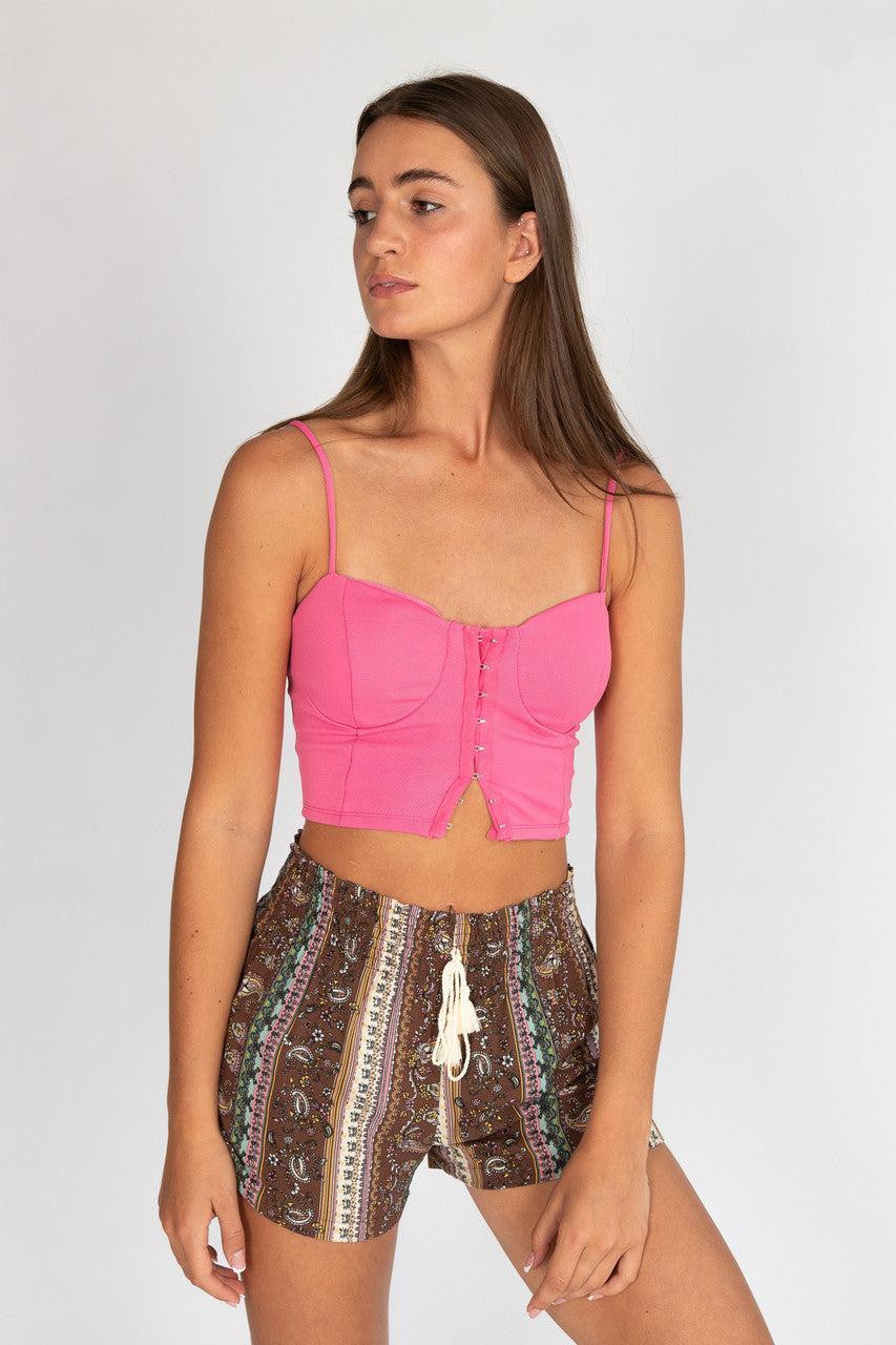 Brown Paisley Floral Short Product Image