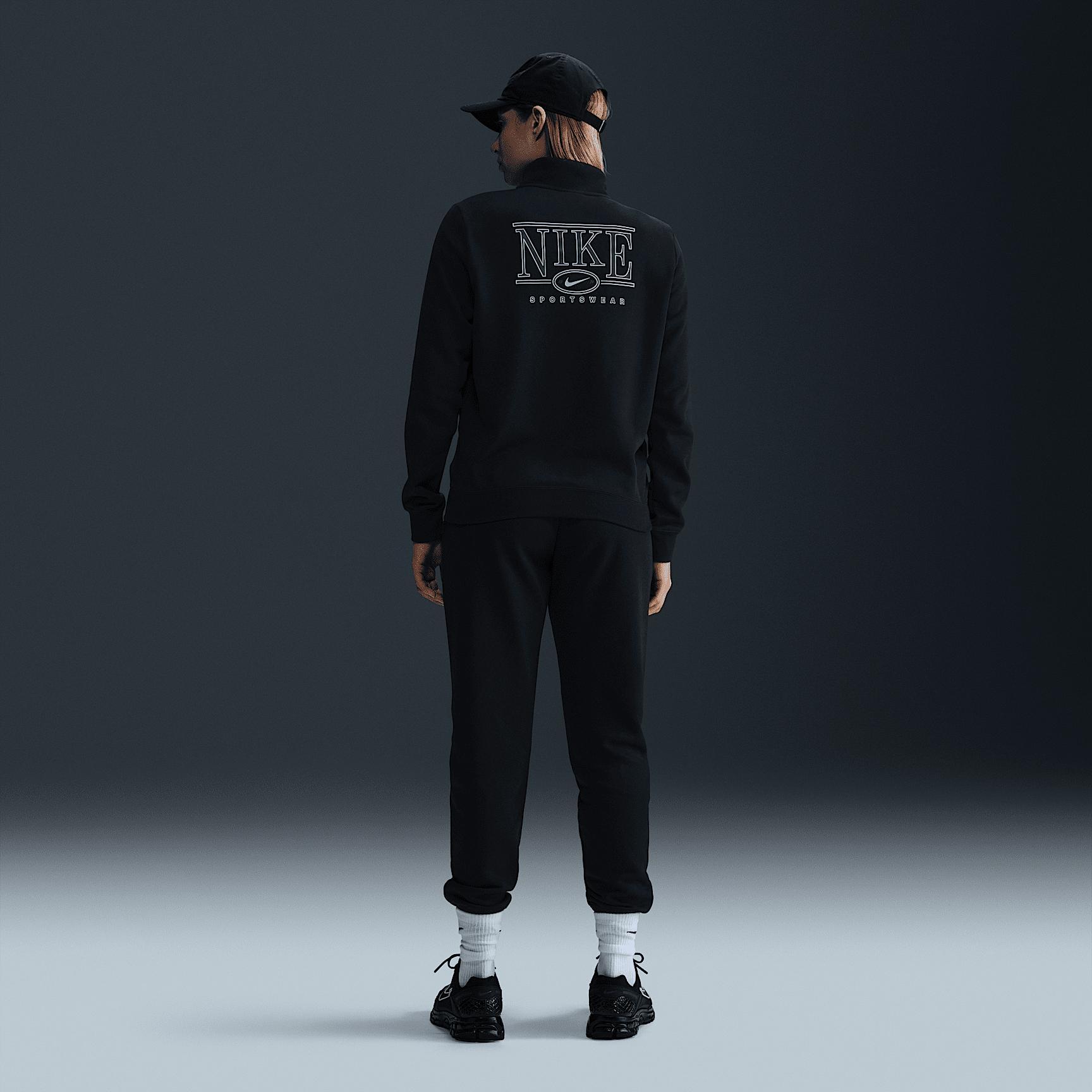 Nike Sportswear Club Fleece Women's Mock-Neck 1/2-Zip Graphic Top Product Image
