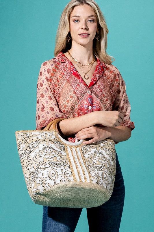 BLOOM & CARRY ORGANIC JUTE TOTE Product Image