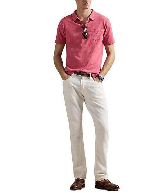Polo Ralph Lauren Short Sleeve Linen-Blend Jersey Polo Shirt Product Image