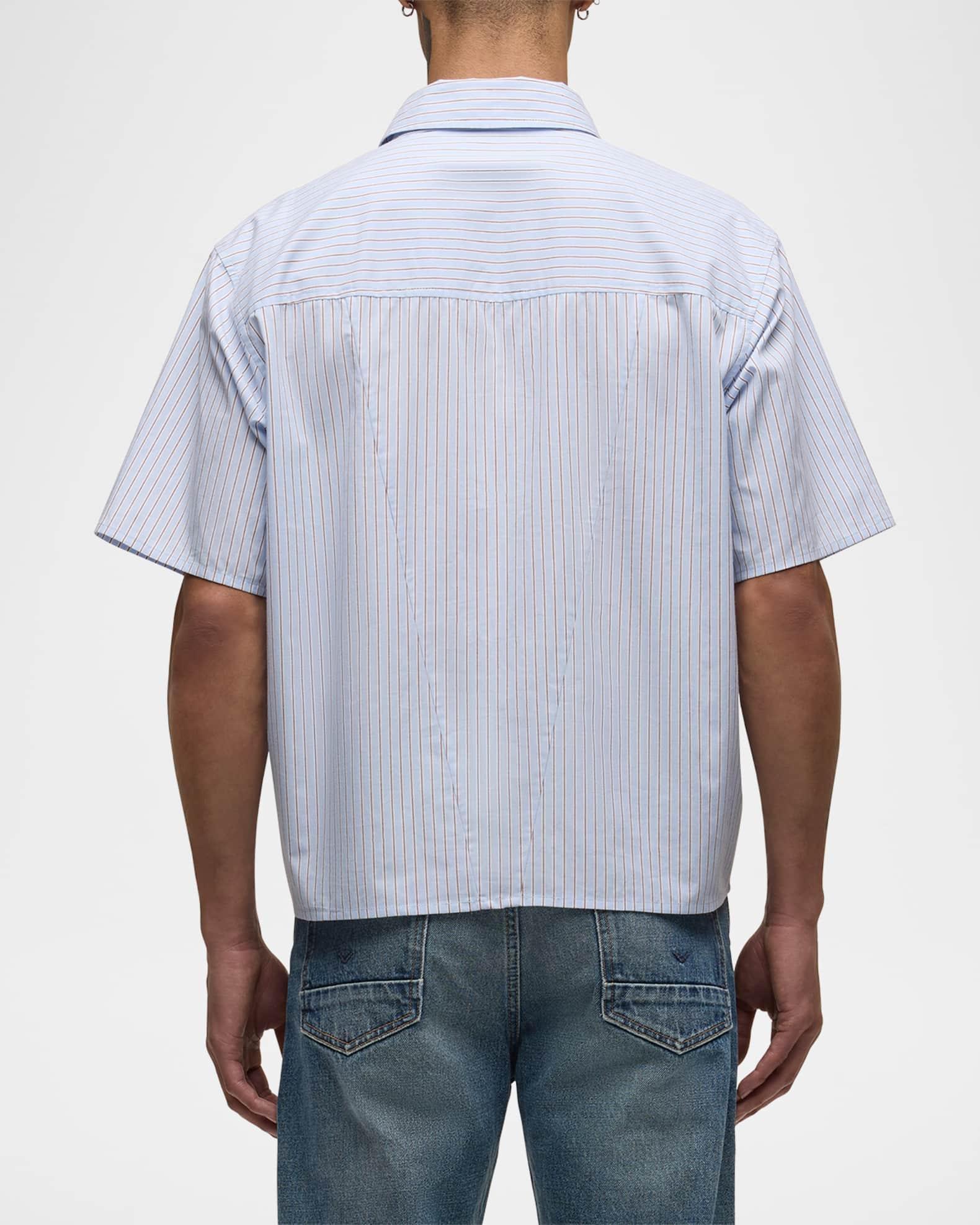 Men's Rex Striped Cotton Shirt Product Image