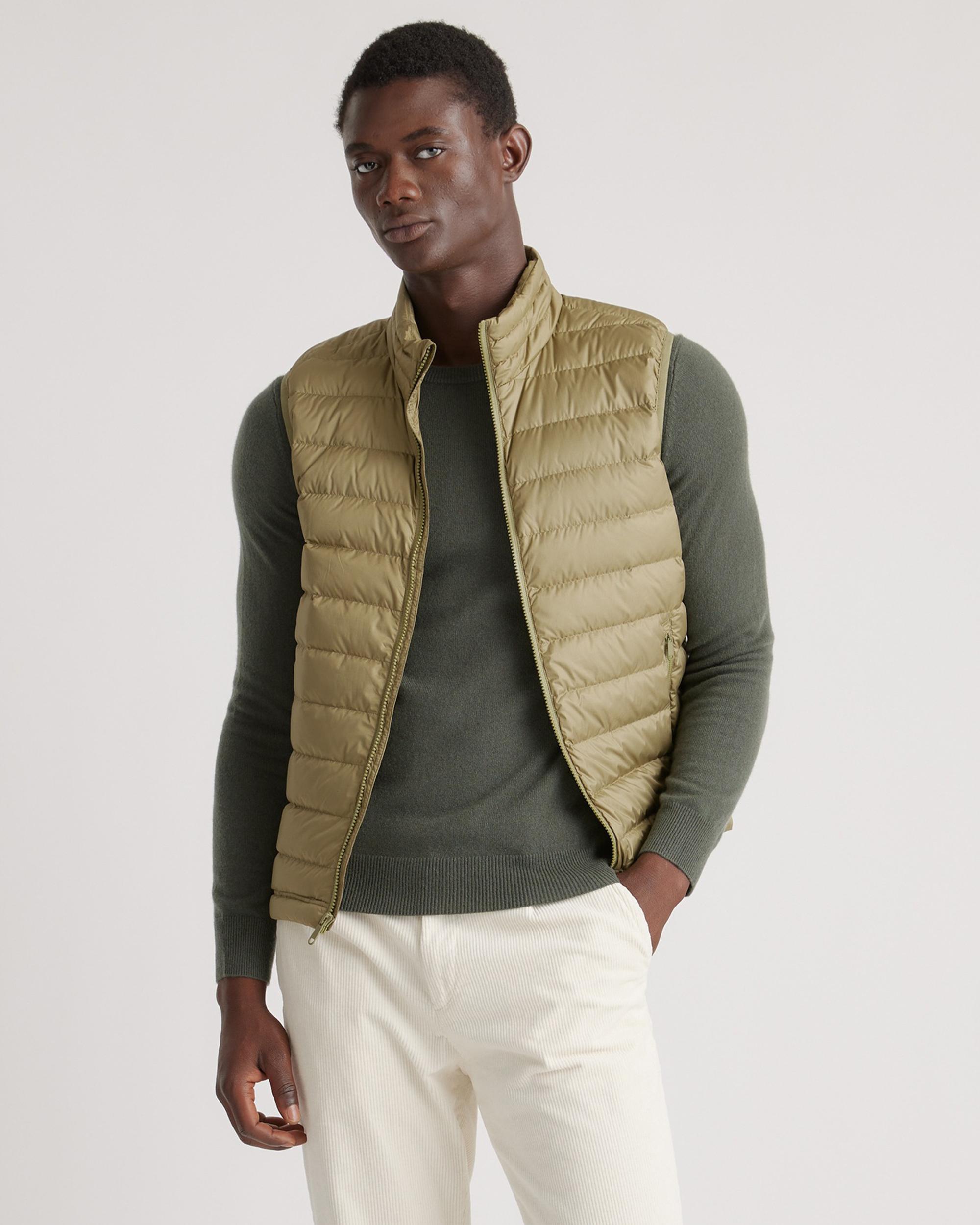 Quince | Men's Lightweight Down Packable Puffer Vest Recycled Polyester Product Image