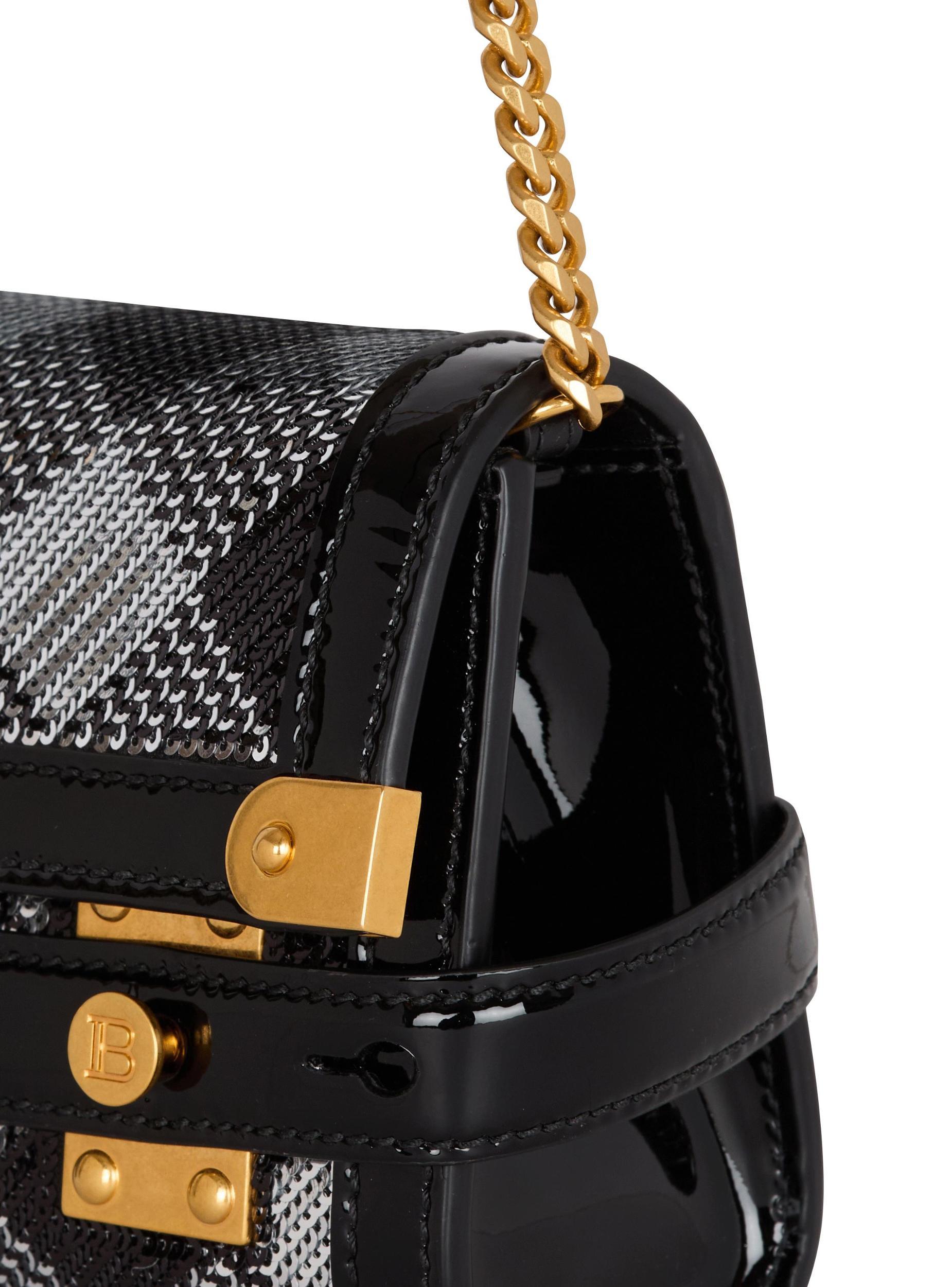 B-Buzz Pouch 23 with gingham sequins and patent leather Product Image