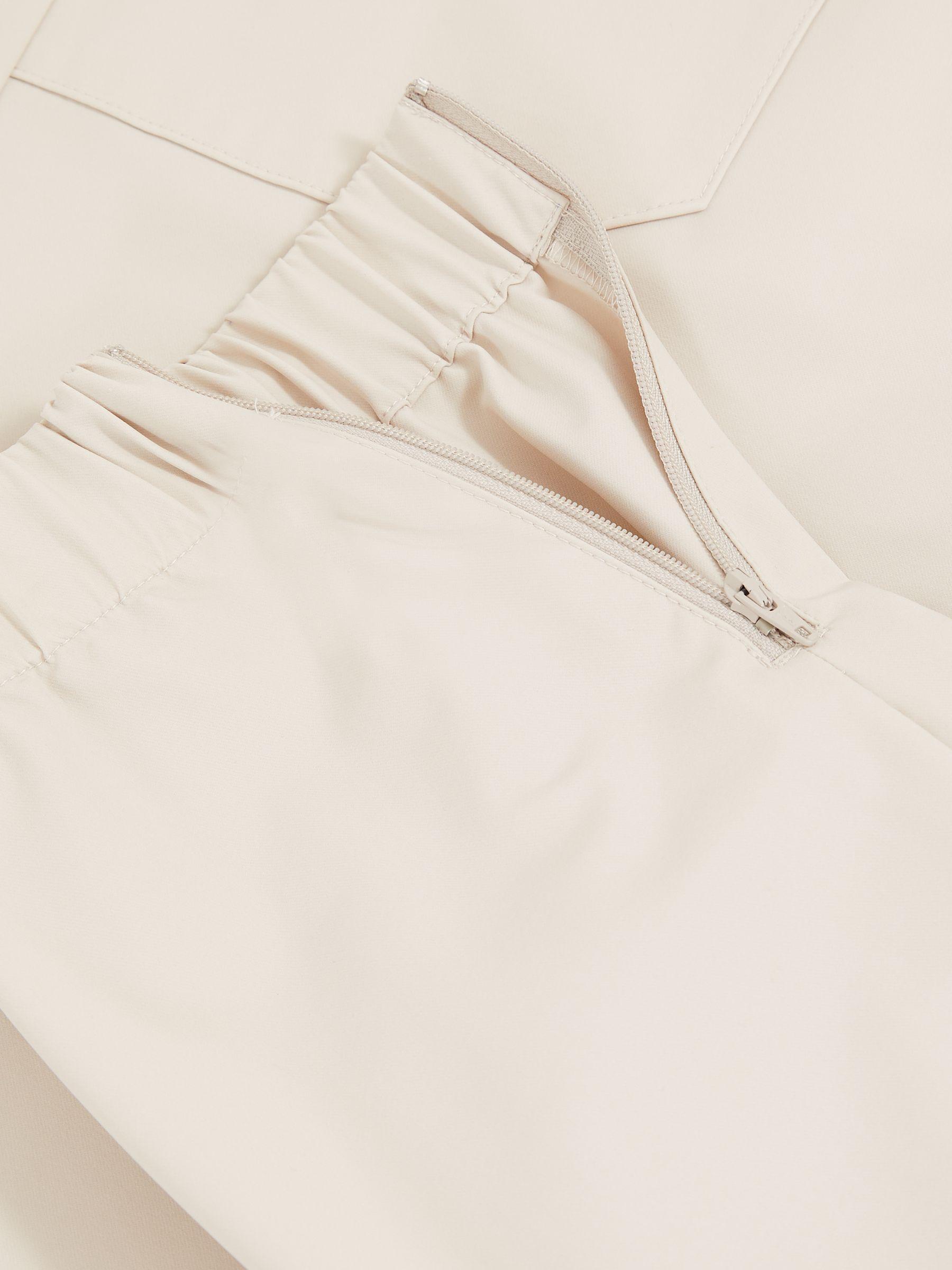 Drawstring Technical Cuffed Trousers in Stone Product Image