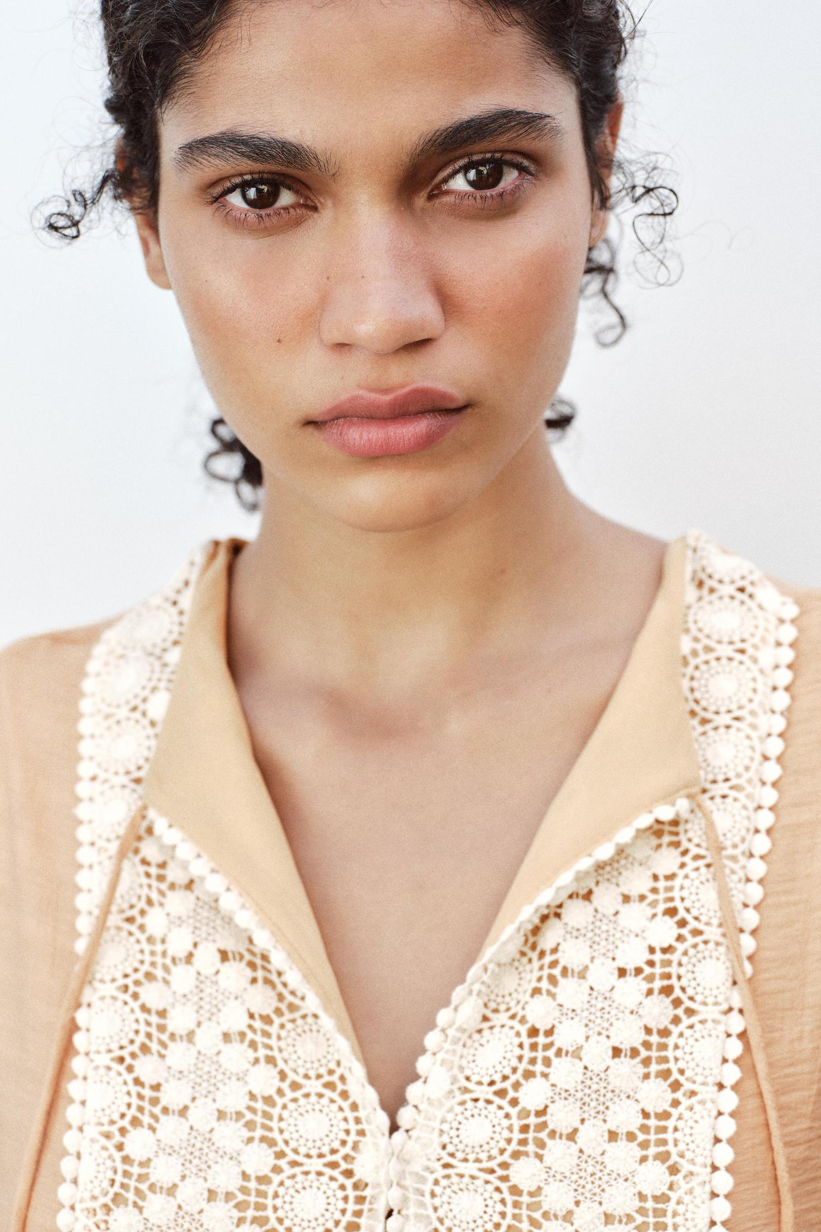 MINI BIB EMBROIDERED DRESS Product Image