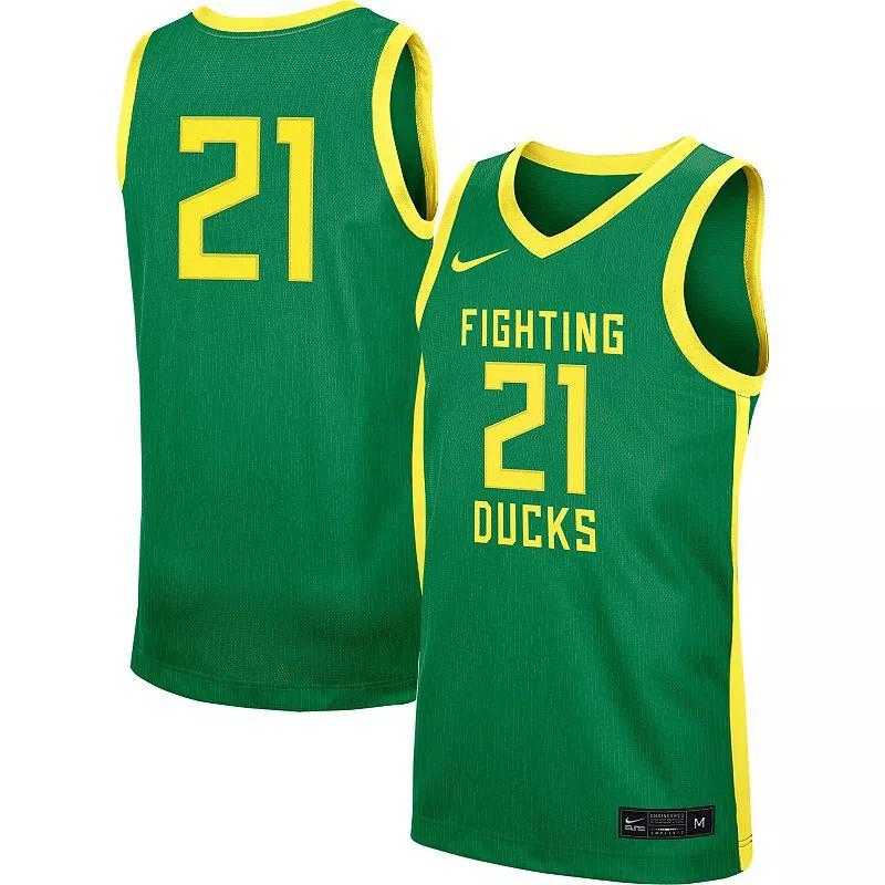 Men's Nike #1 Green Oregon Ducks Replica Basketball Jersey, Size: Large Product Image