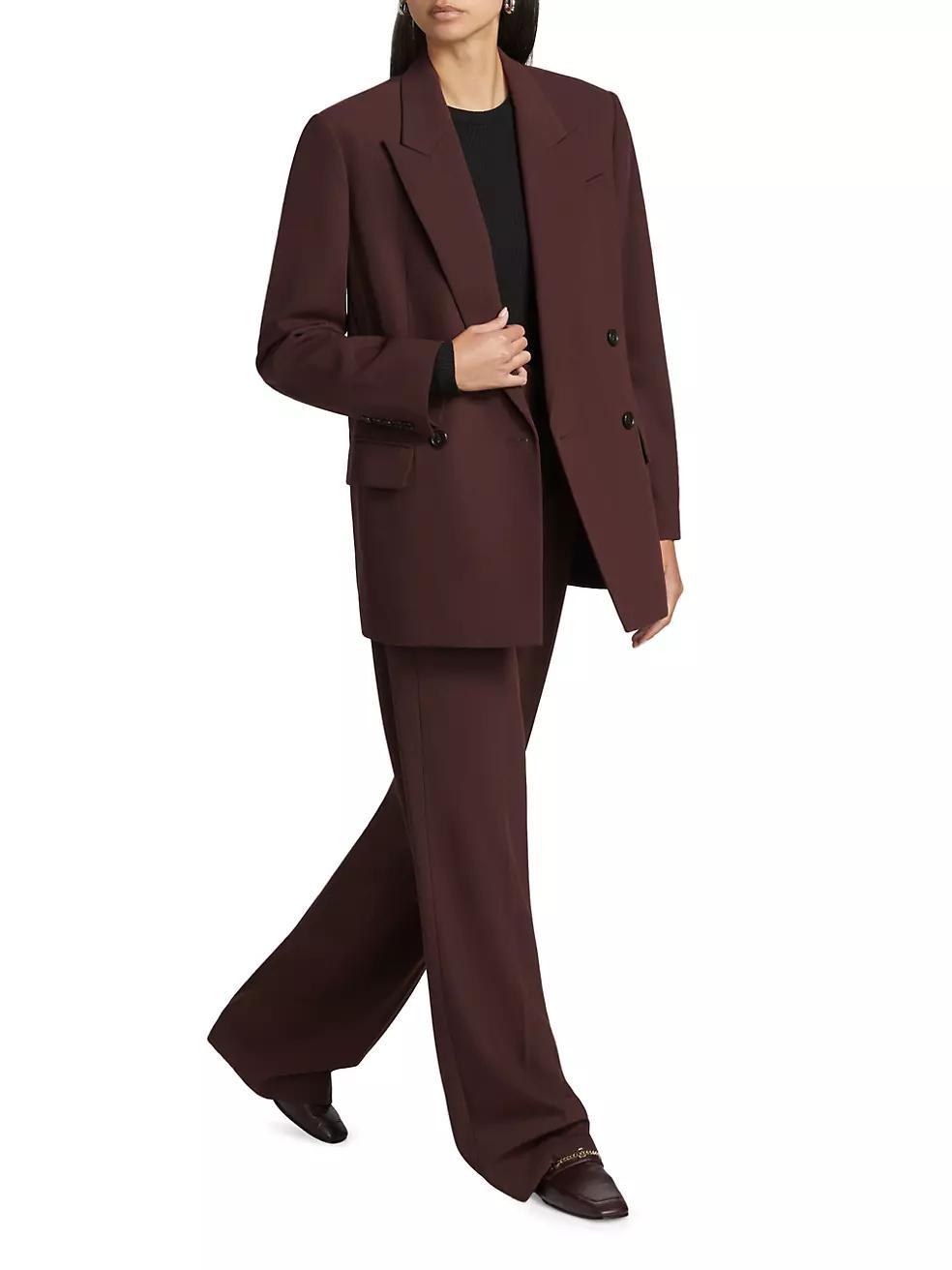 Calla Wool-Blend Double-Breasted Blazer Product Image