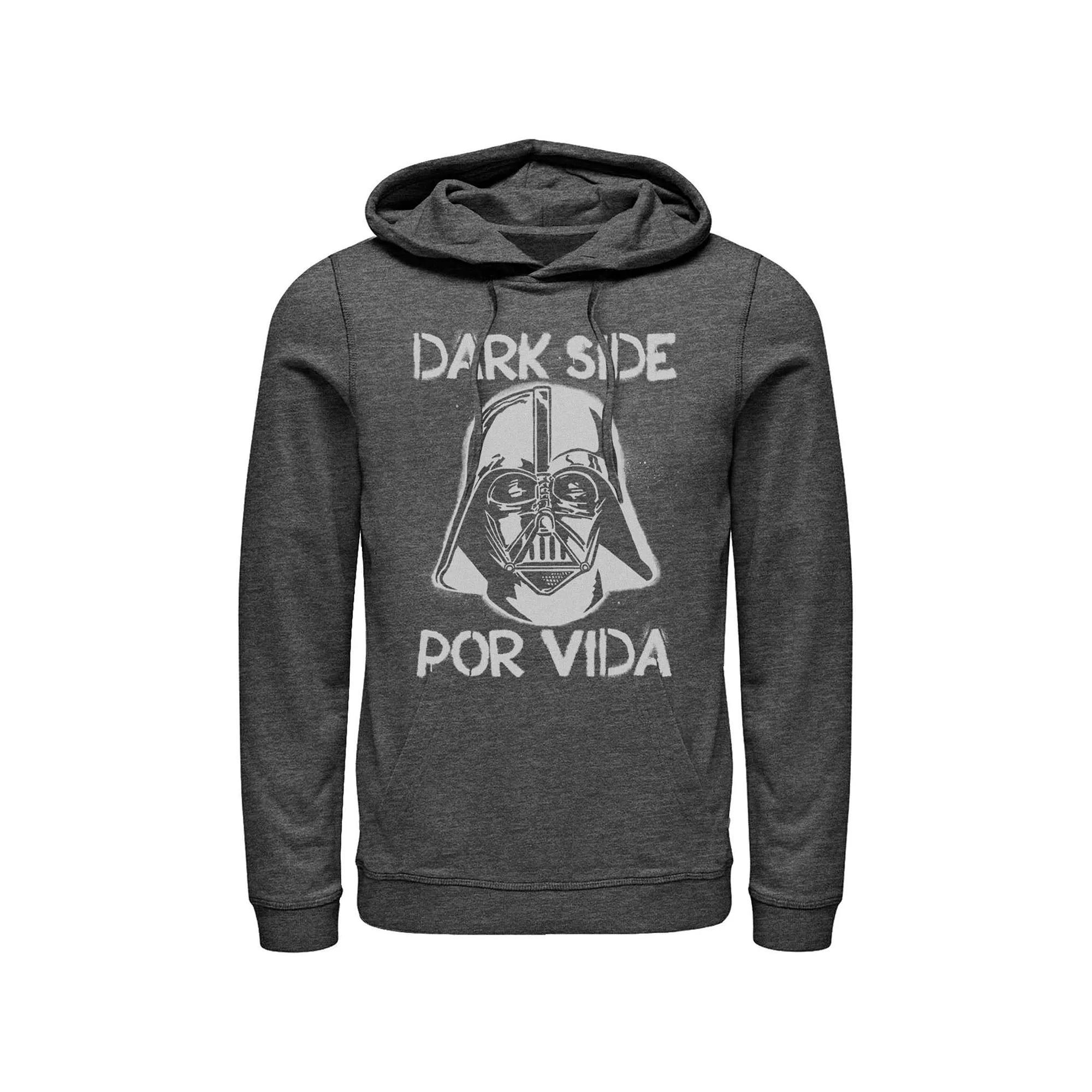 Men's Star Wars Darth Vader Dark Side Por Vida Stamp Hoodie, Size: Large, Blue Product Image