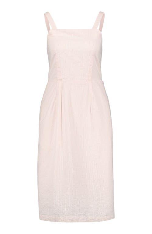 Hope & Henry Women's Organic Seersucker Sheath Dress in Navy Gingham Seersucker at Nordstrom, Size 8 Product Image