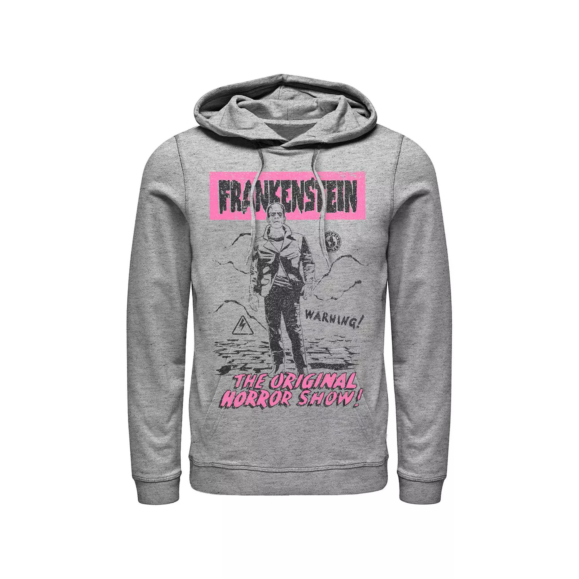 Men's Universal Monsters Old Franky Poster Hoodie, Size: XL, Athletic Grey Product Image