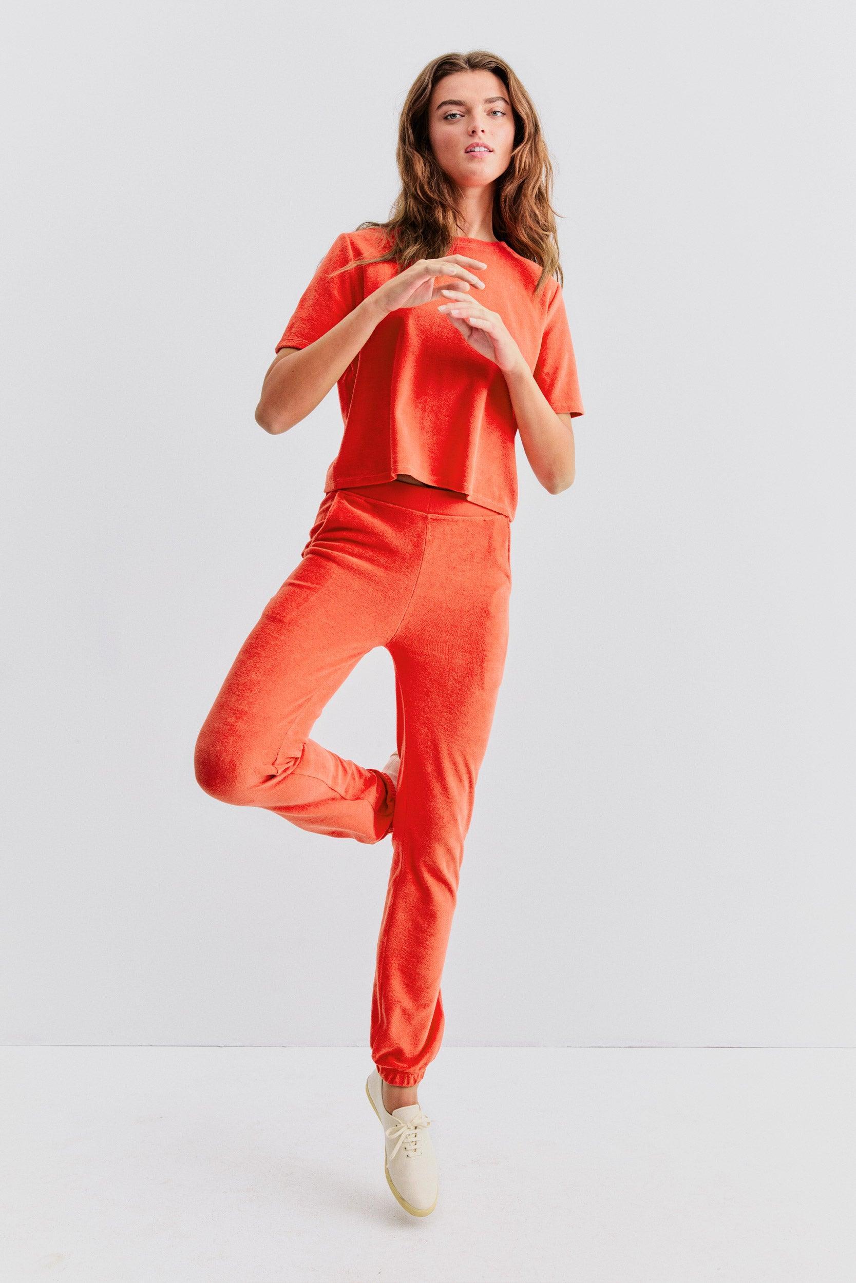 The Terry Sweatpants - Poppy Product Image
