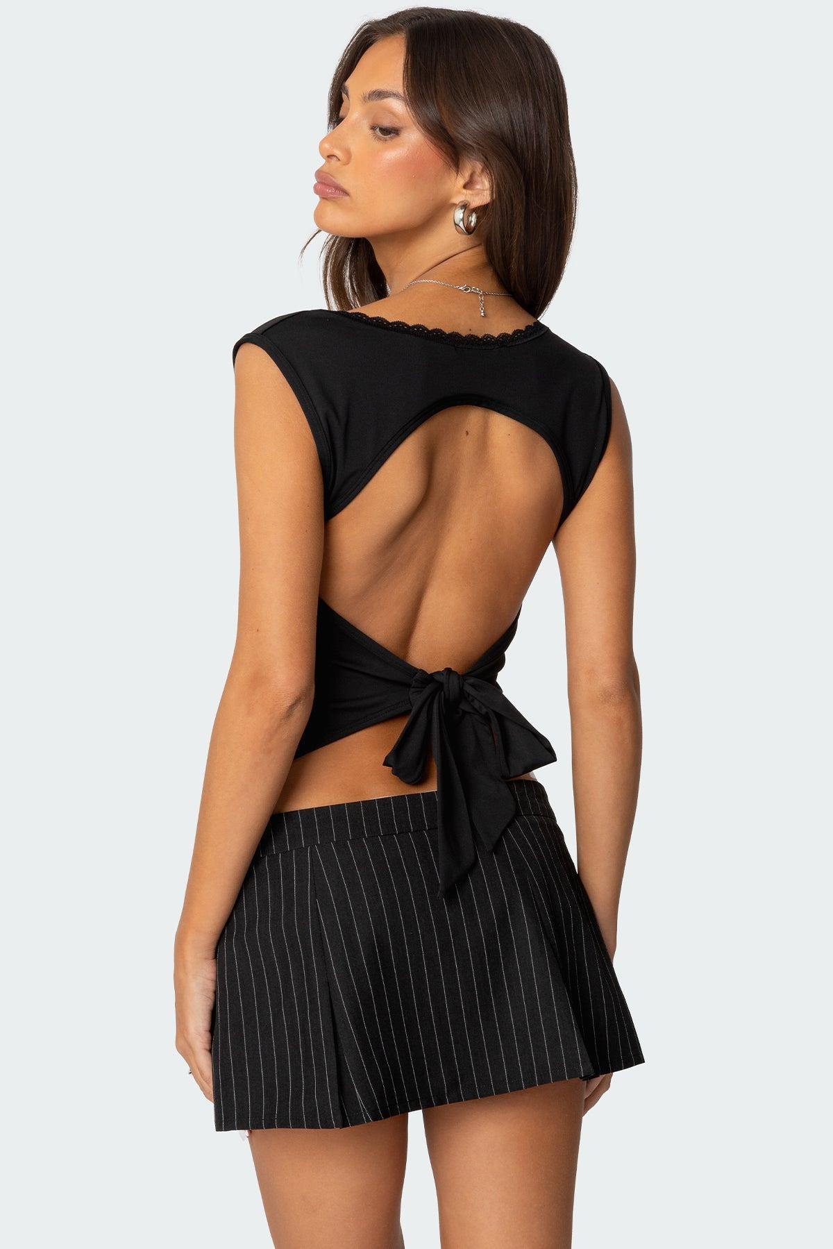 Fae Square Neck Open Back Top Product Image