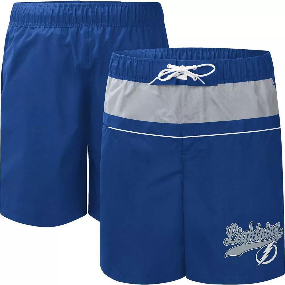 Men's Starter Blue Tampa Bay Lightning Freestyle Volley Swim Shorts, Size: XL, Lgh Blue Product Image
