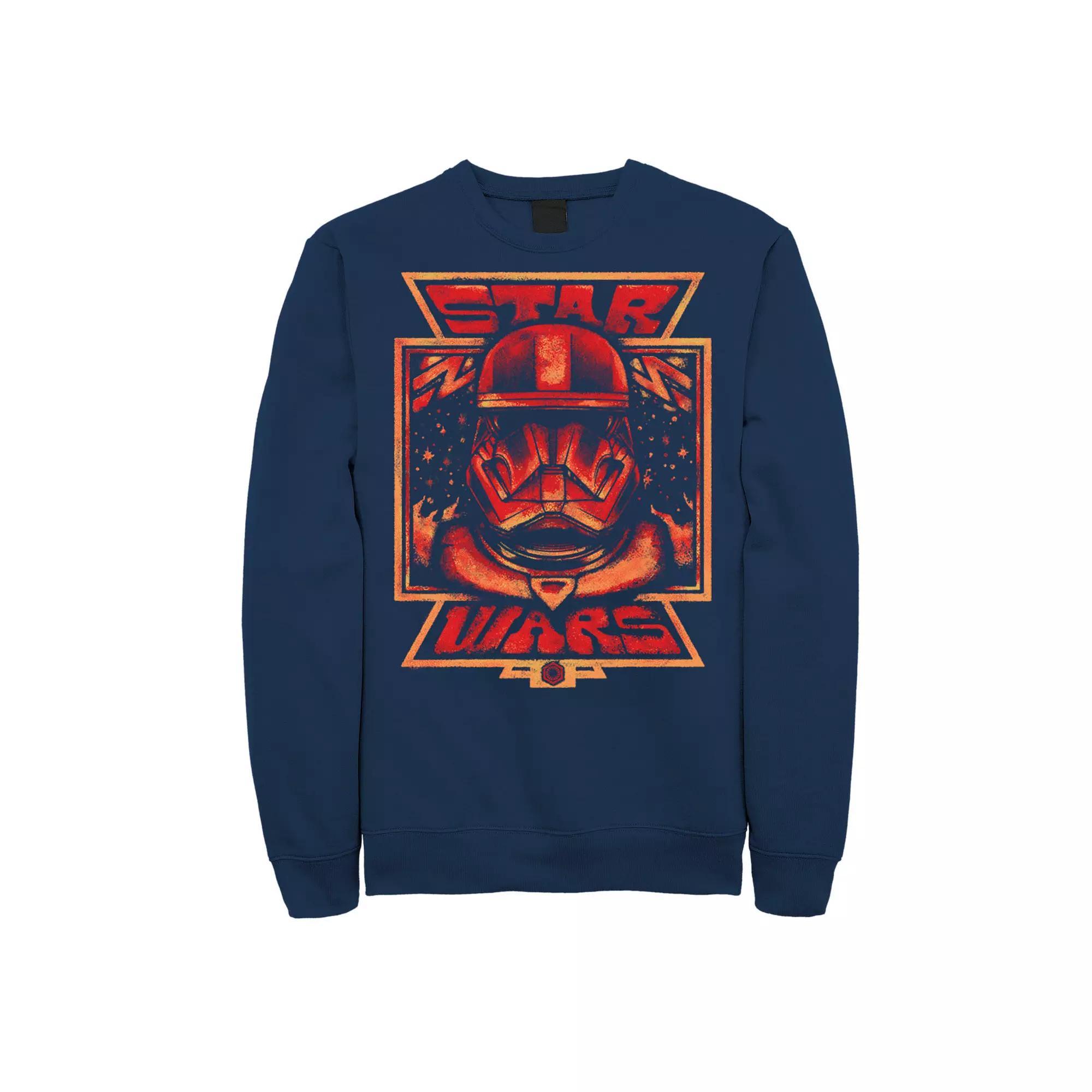 Men's Star Wars The Rise of Skywalker Artistic Sith Trooper Sweatshirt, Size: Small, Blue Product Image