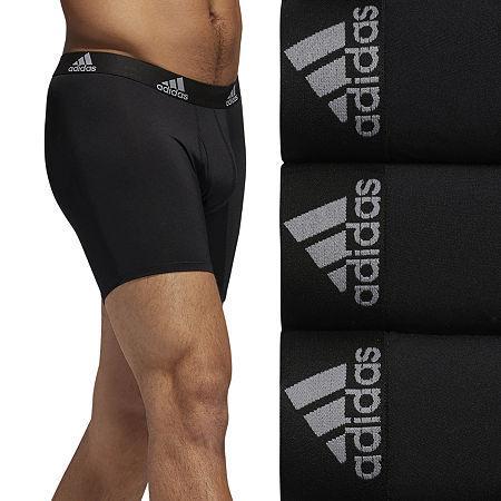 adidas Performance Boxer Brief 3-Pack Black) Men's Underwear Product Image