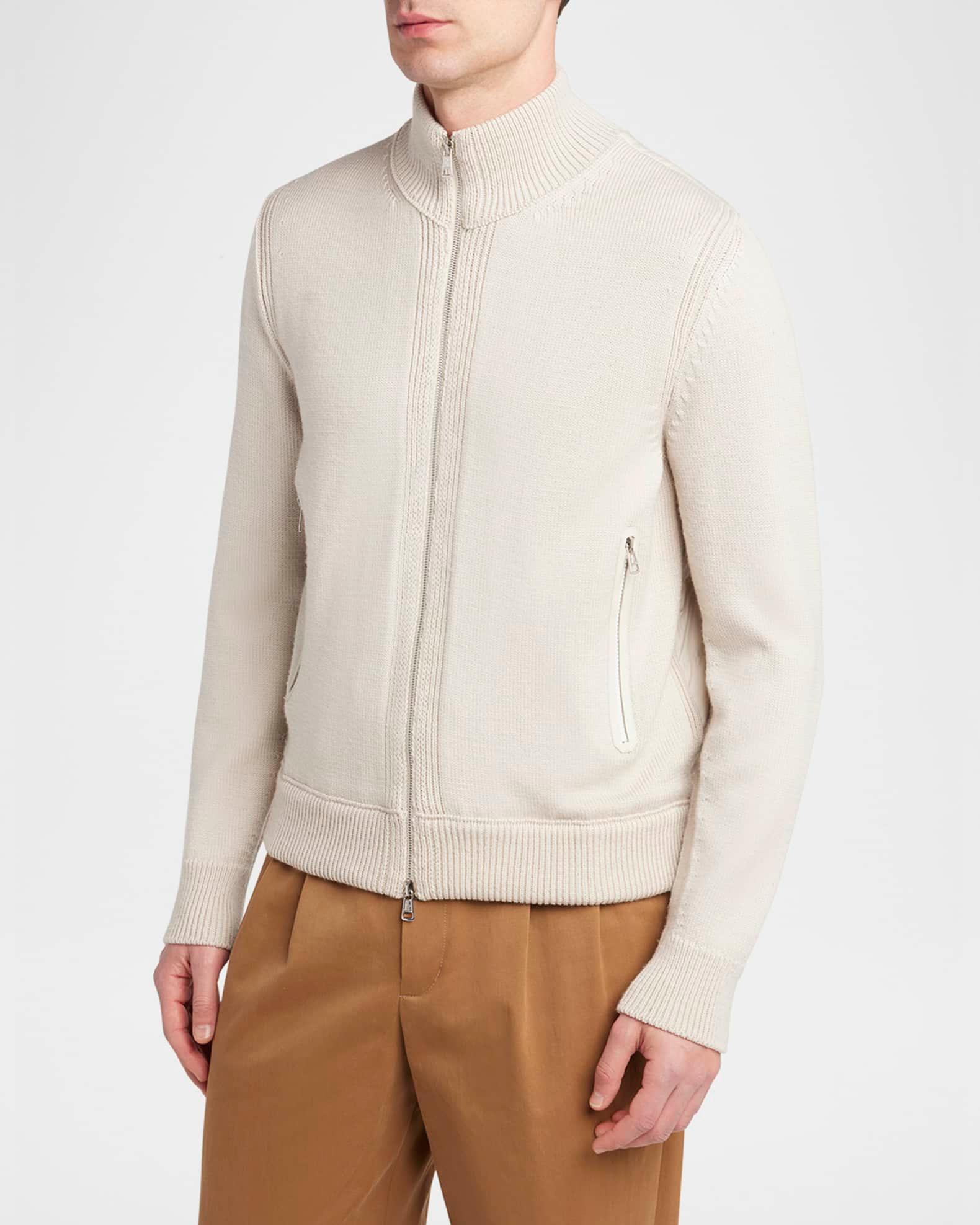 Men's Edit Padded Back Wool Cardigan Product Image