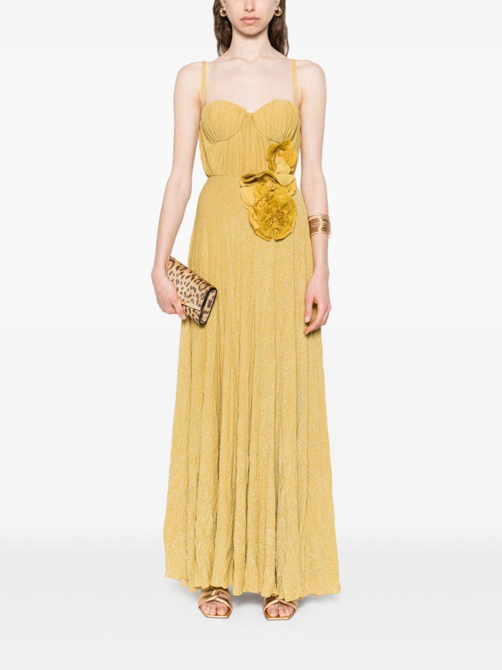 floral-appliqué gown Product Image
