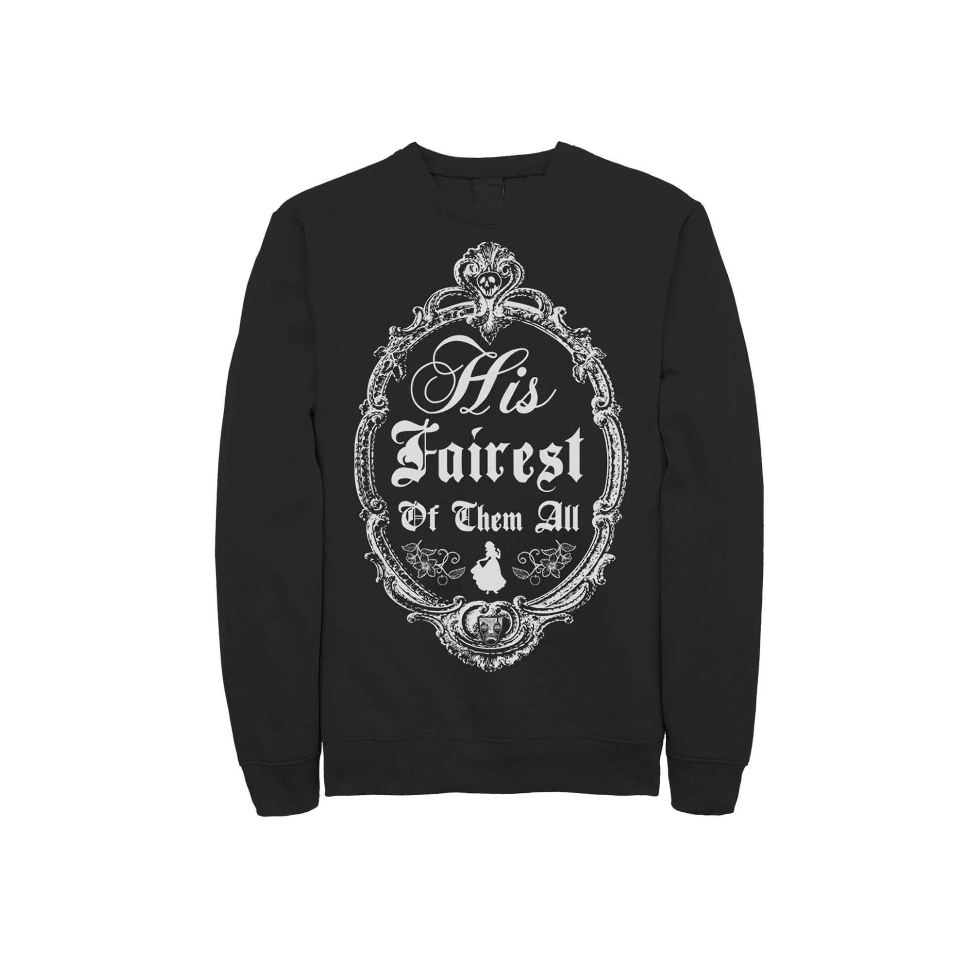 Disney's Snow White His Fairest Men's Sweatshirt, Size: XL, Black Product Image