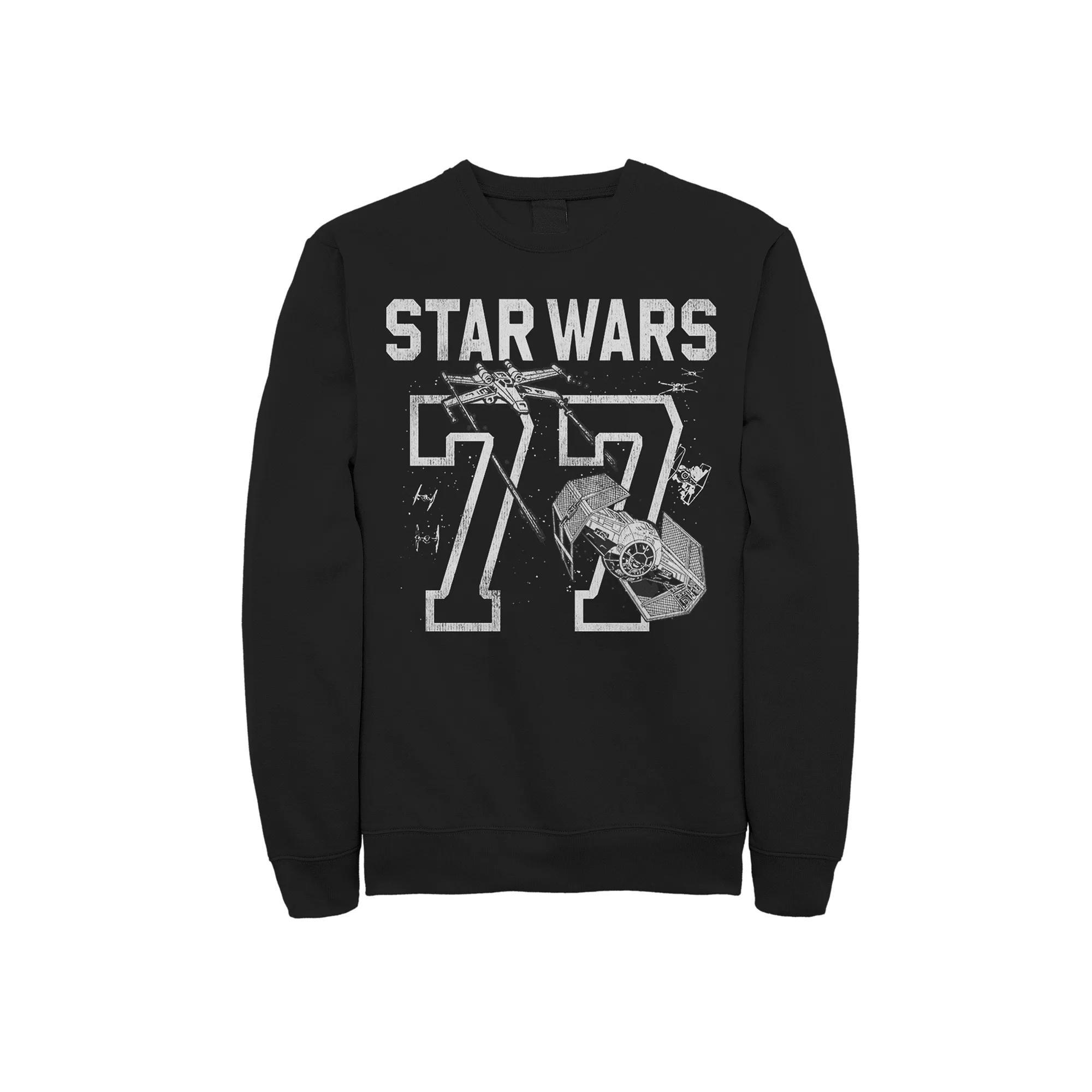 Men's Star Wars 77 Sweatshirt, Size: Medium, Black Product Image