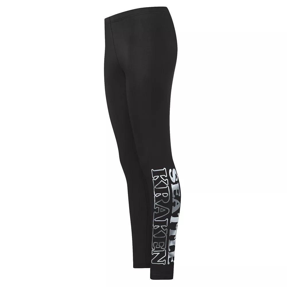 Women's G-III Sports by Carl Banks Black Seattle Kraken Stadium Leggings, Size: Small, Krk Black Product Image