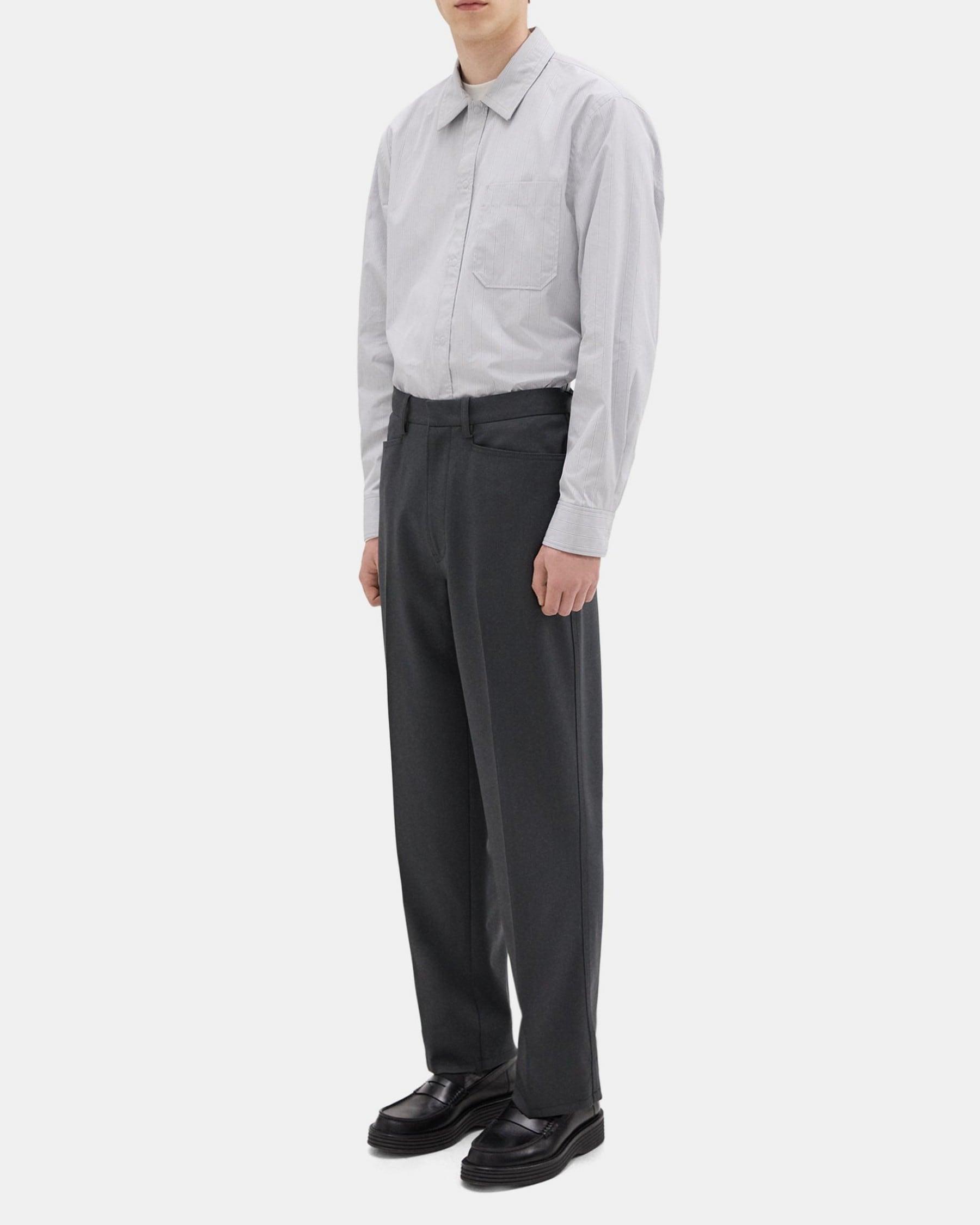 Slim-Straight Wool Gabardine Pant Product Image