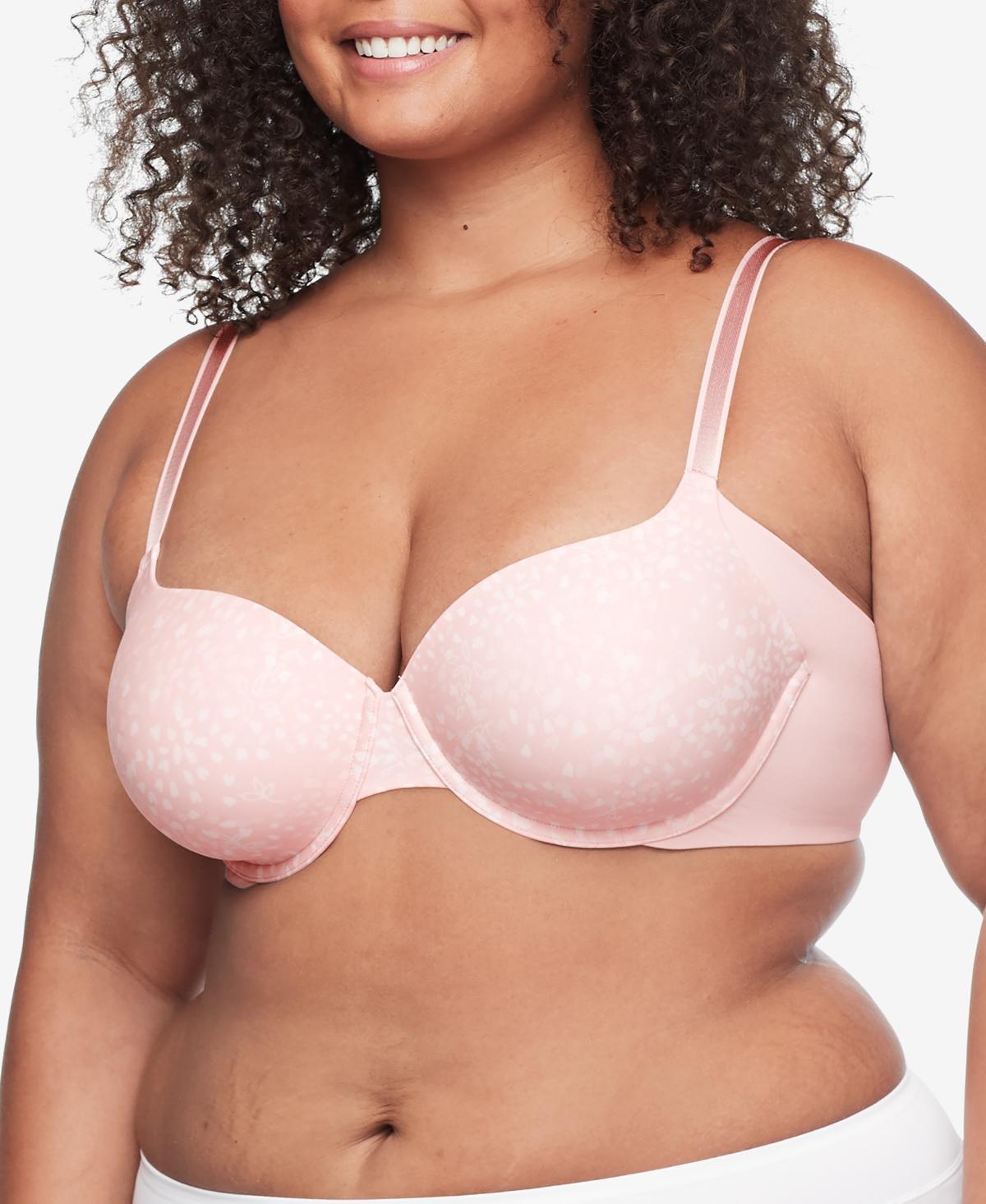 Warners No Side Effects® Seamless Underarm-Smoothing Comfort Underwire Lightly Lined T-Shirt Bra RA3061A, Women's, Size: 42 C, Blush Petals Product Image