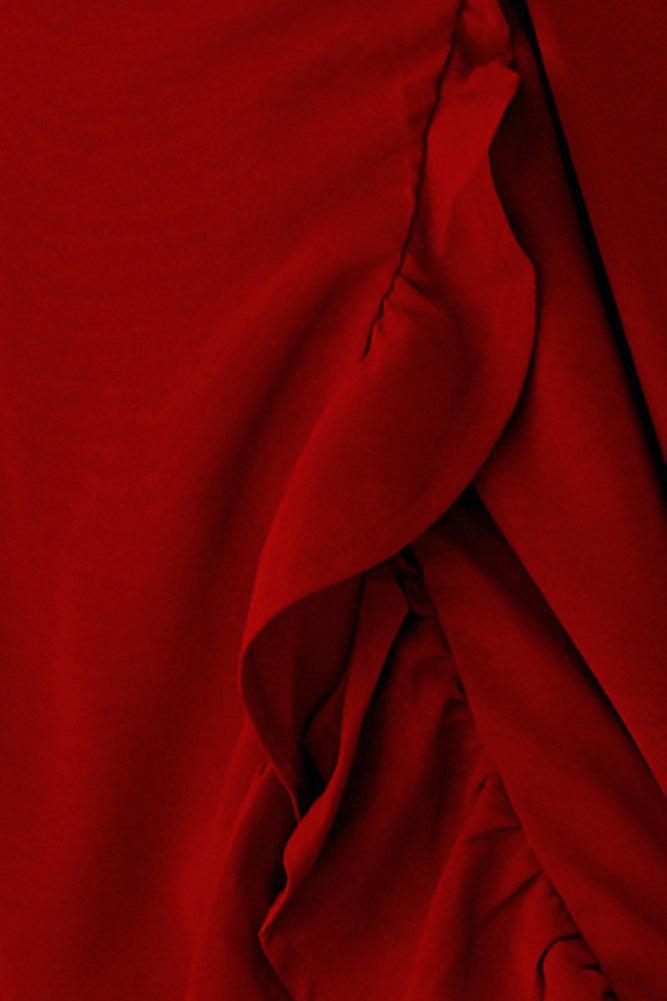 HELLO MOLLY Sweeter Than Honey Maxi Dress Red Product Image
