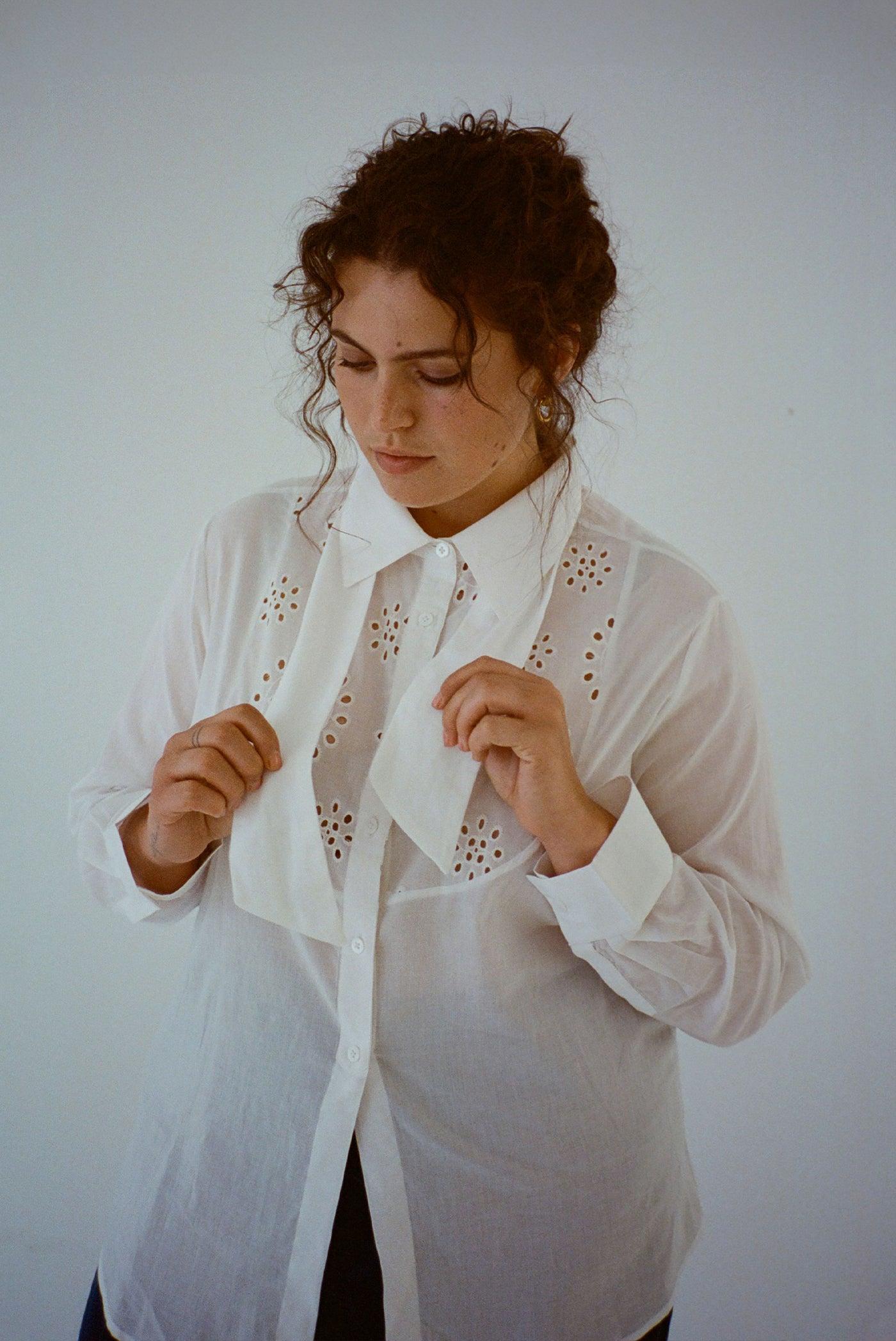 Jill Top - Salt Eyelet Product Image