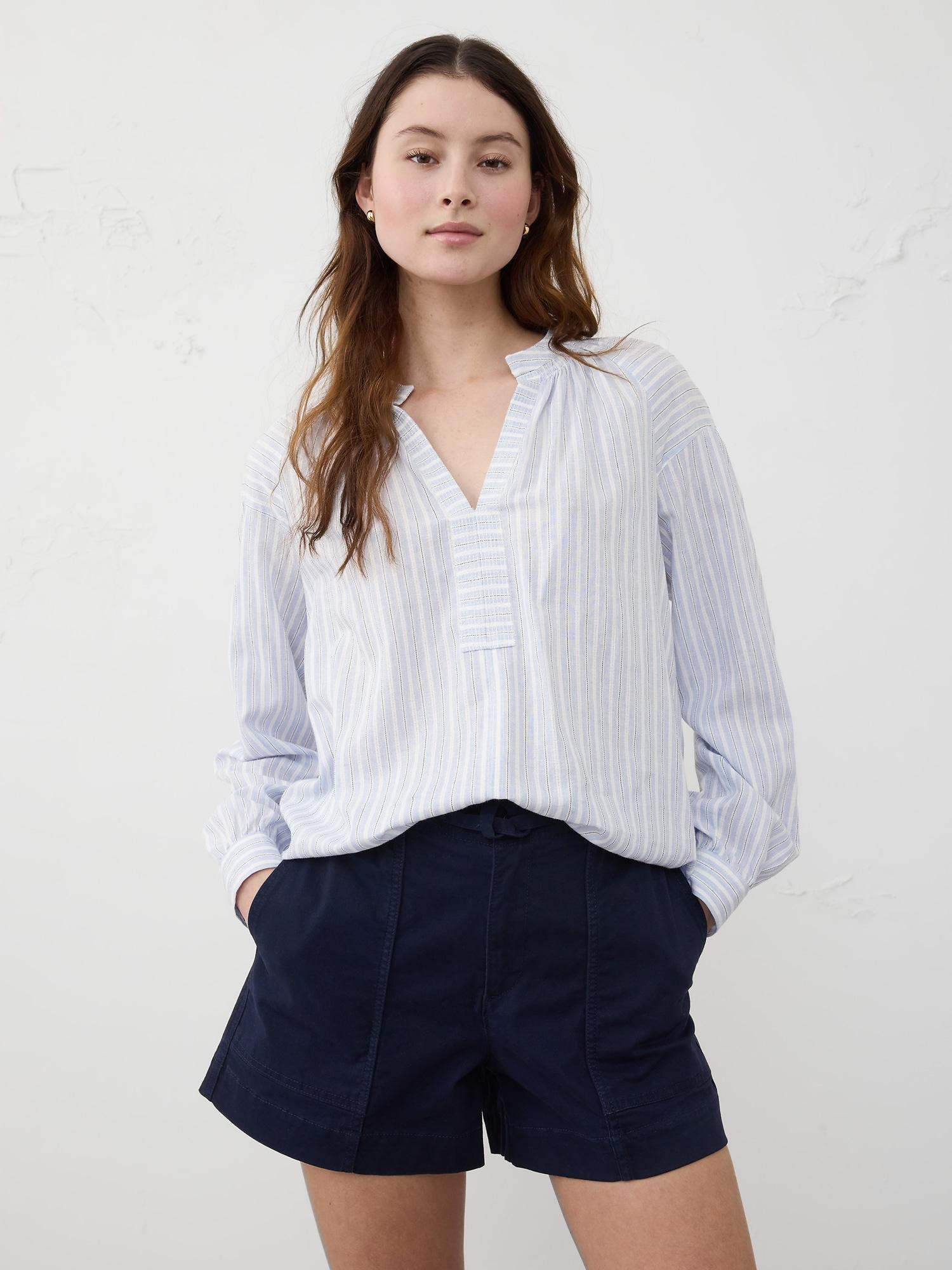 Trapunto Stitch Voile Top Product Image