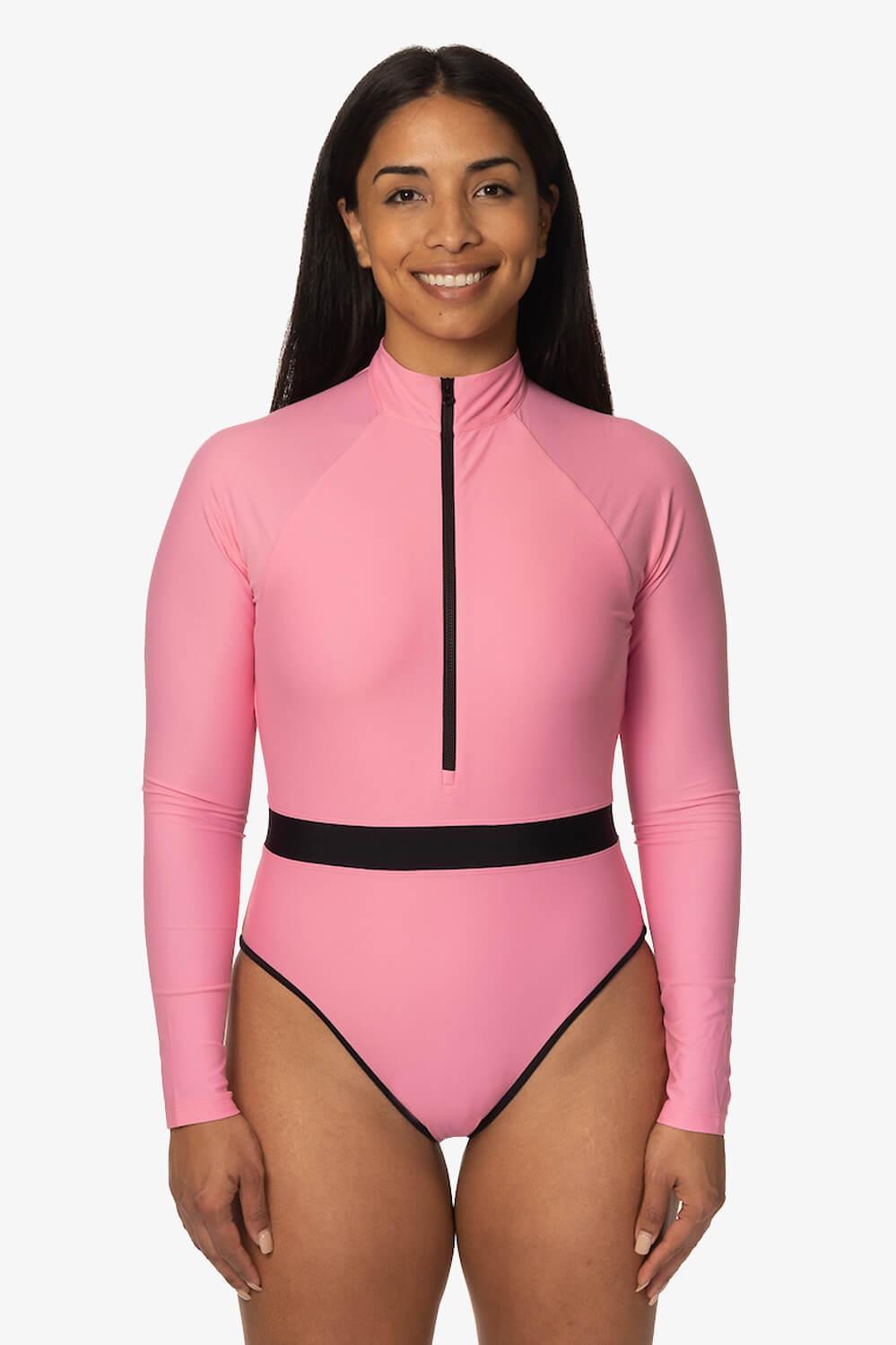 Nazare Long Sleeve Zip-Up Surf One Piece Product Image